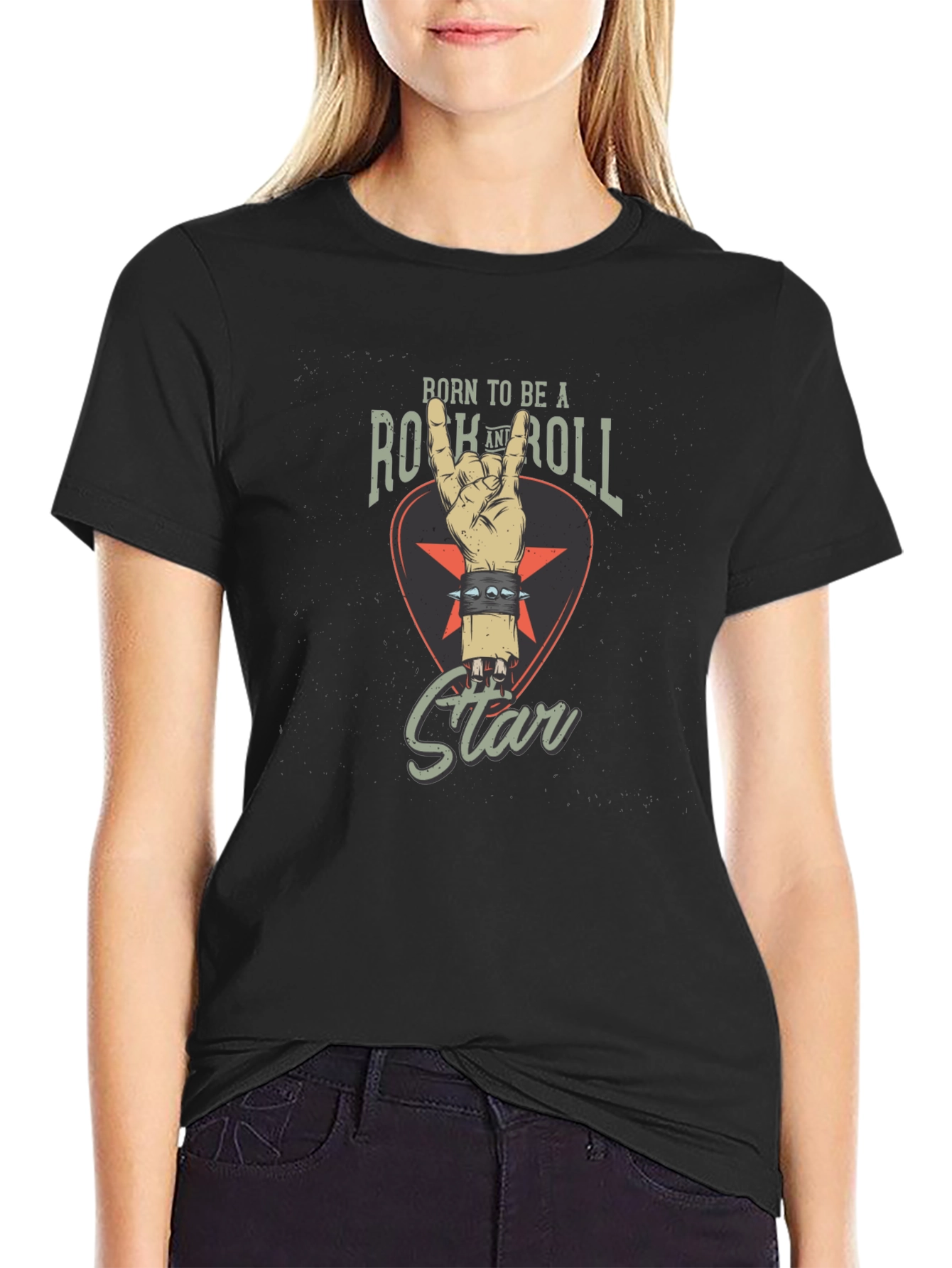 Rock and Roll Star Graphic T-Shirt