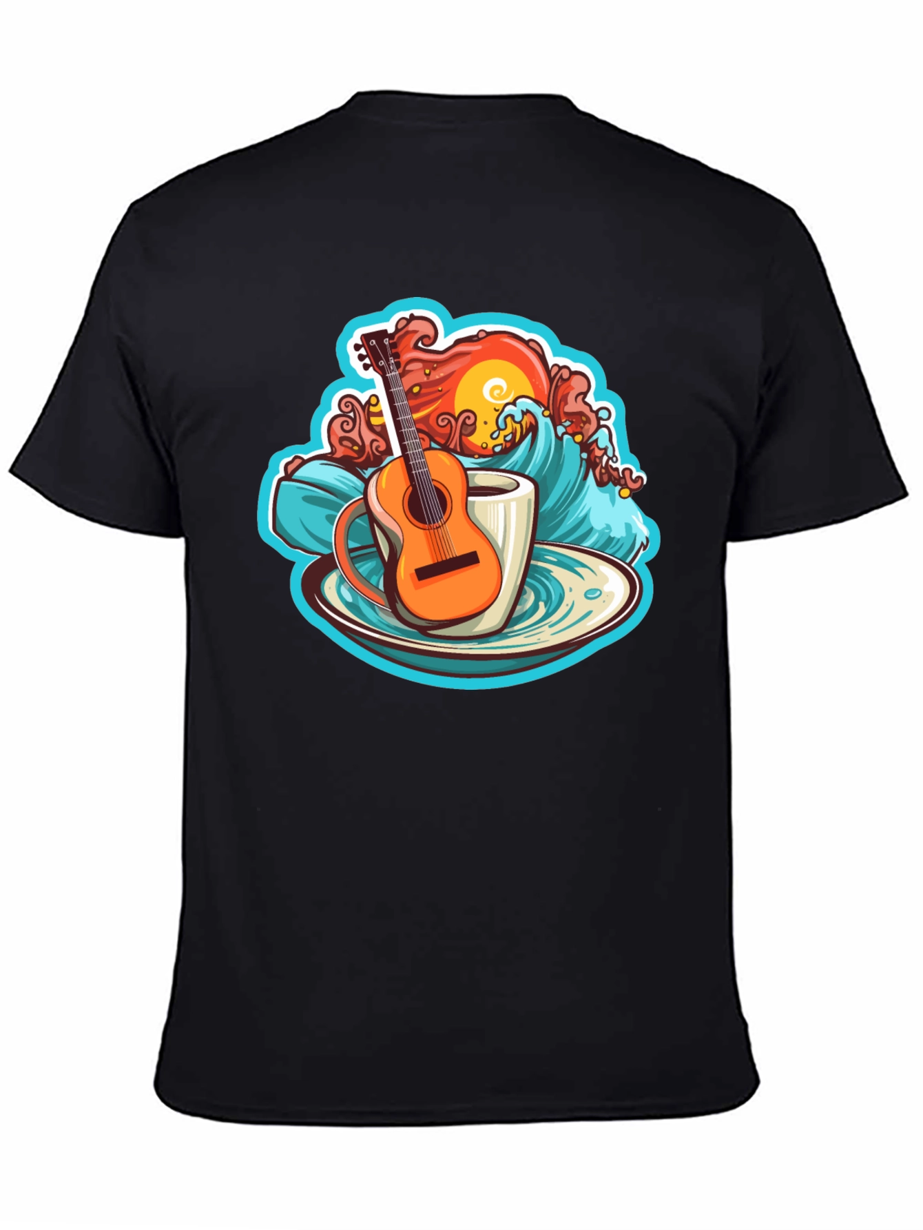 Guitar Wave Coffee T-Shirt