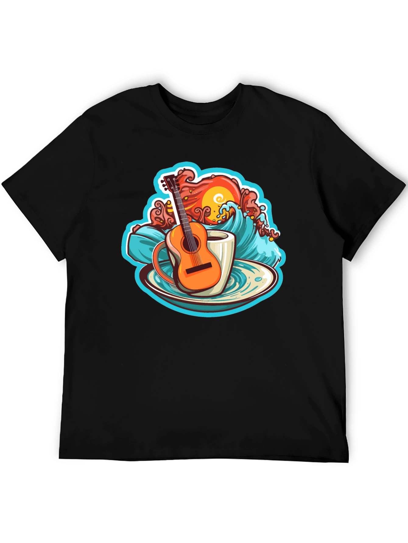 Guitar Wave Coffee T-Shirt