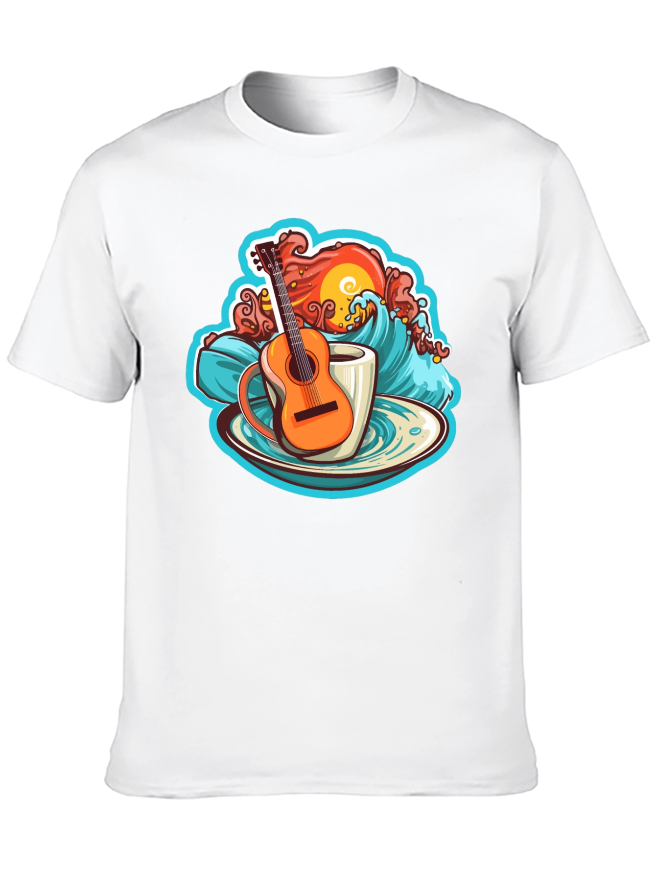 Guitar Wave Coffee T-Shirt