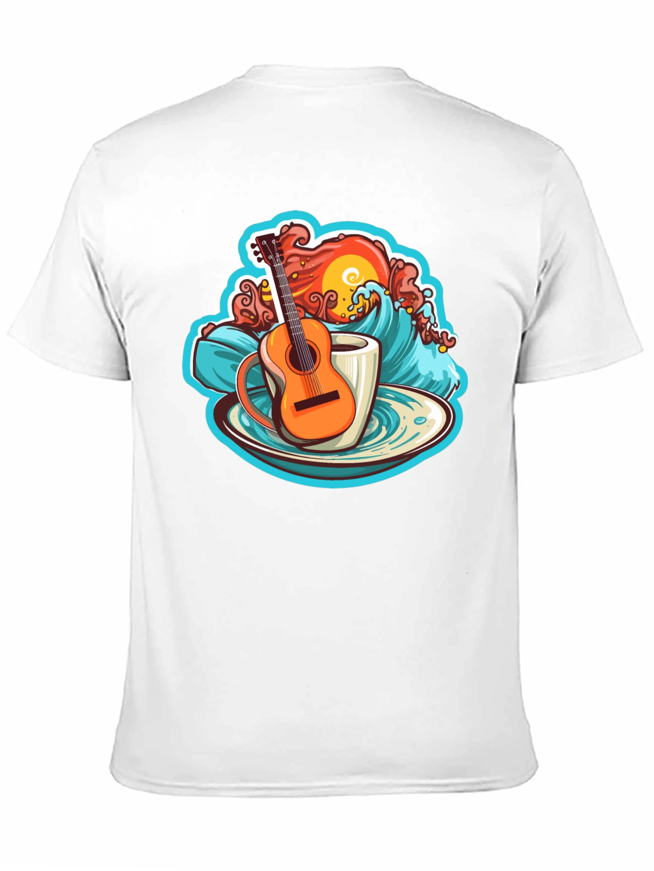 Guitar Wave Coffee T-Shirt