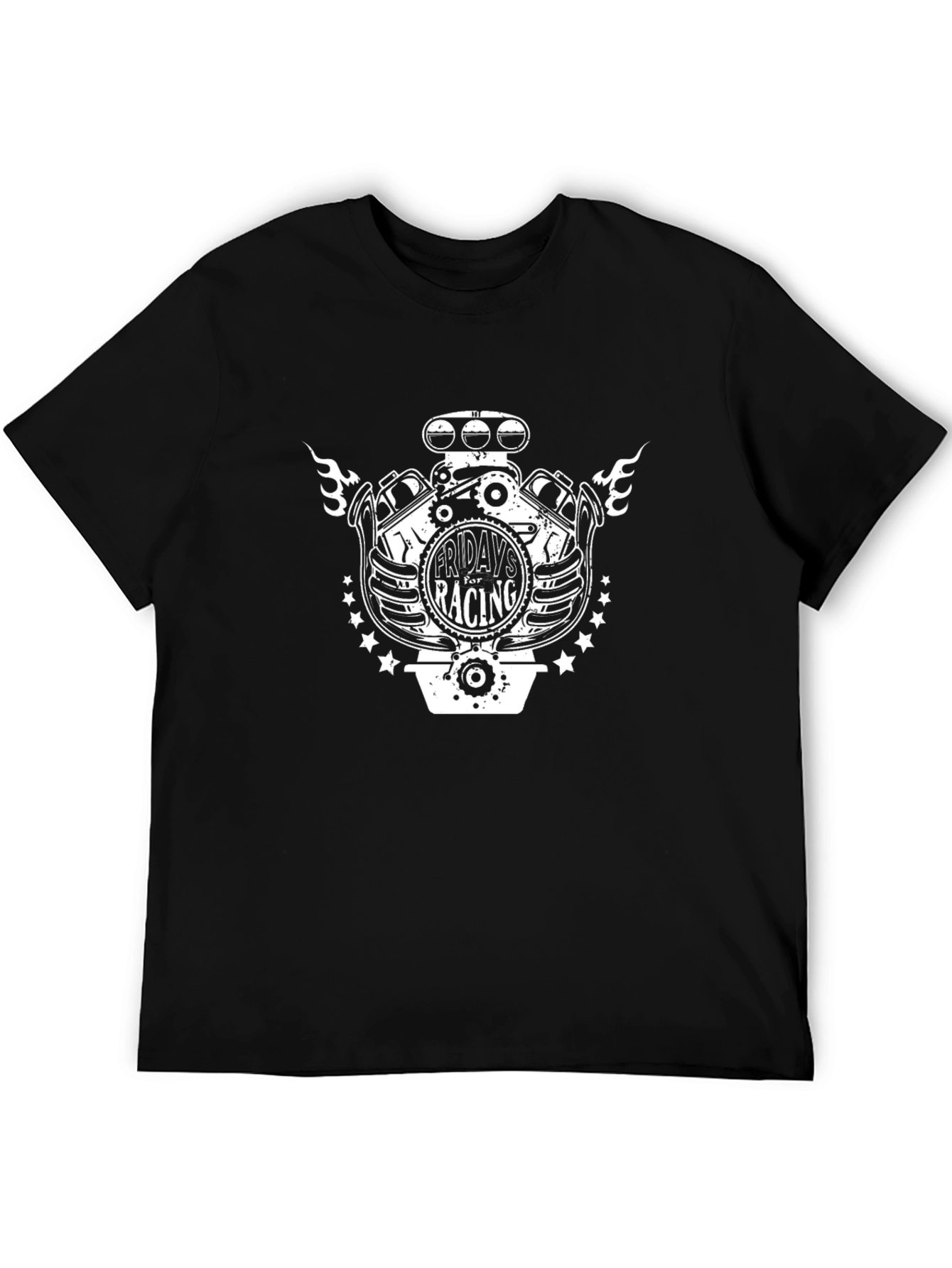 Fridays Racing Graphic Tee - Black Cotton