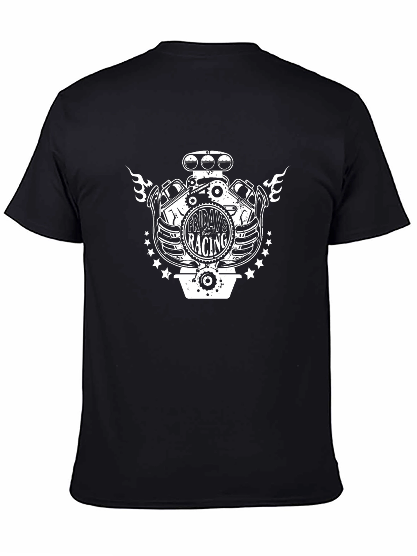Fridays Racing Graphic Tee - Black Cotton