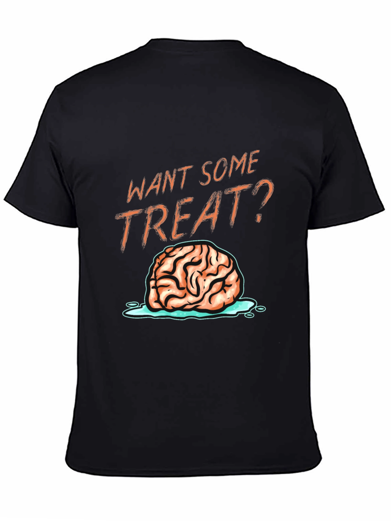 Want Some Treat? Brain Graphic T-Shirt