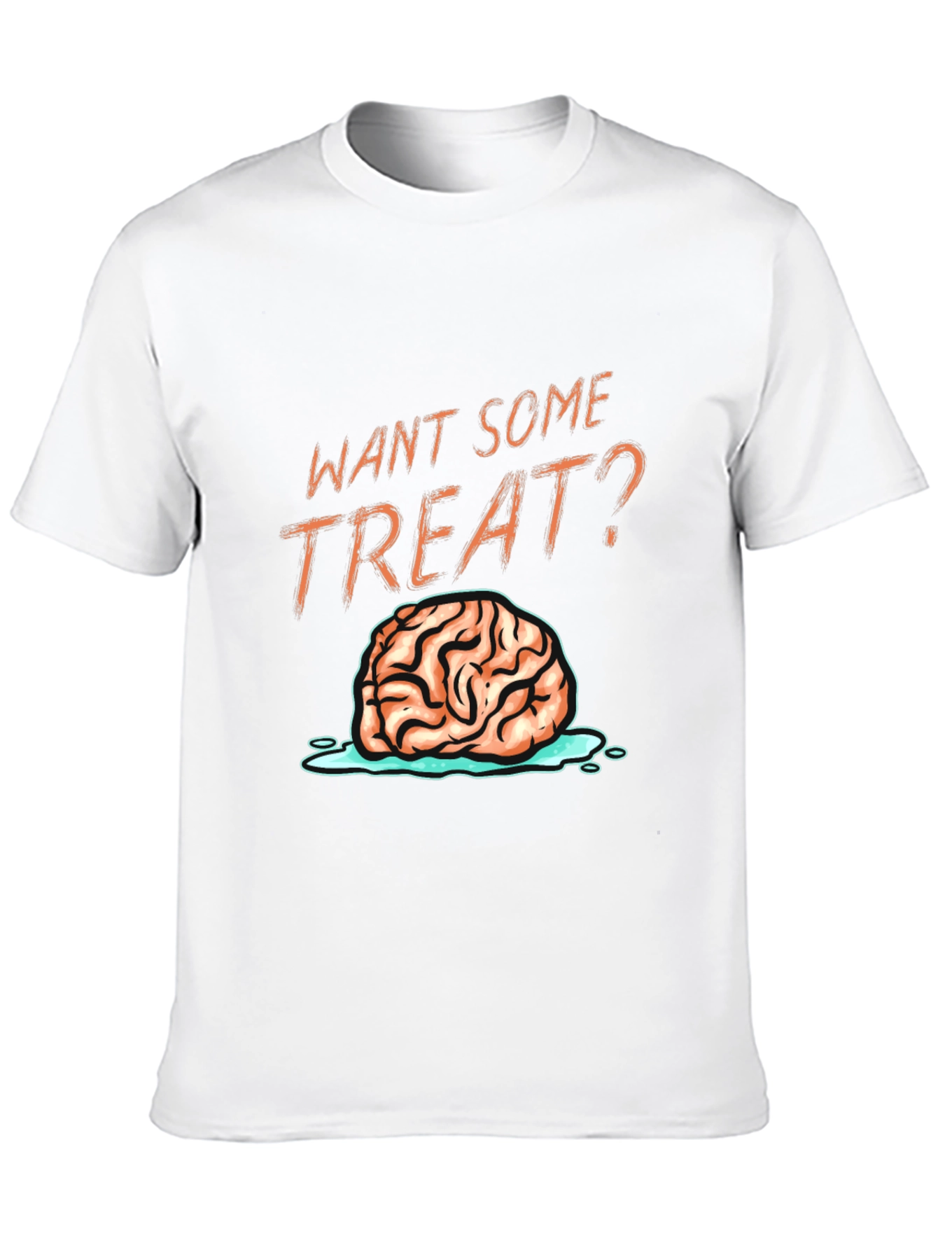 Want Some Treat? Brain Graphic T-Shirt