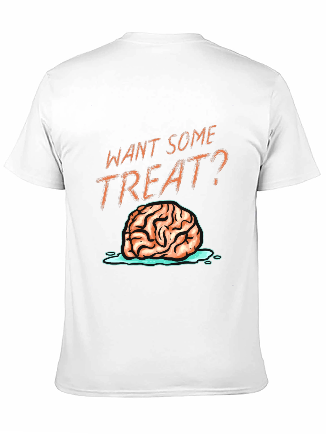 Want Some Treat? Brain Graphic T-Shirt