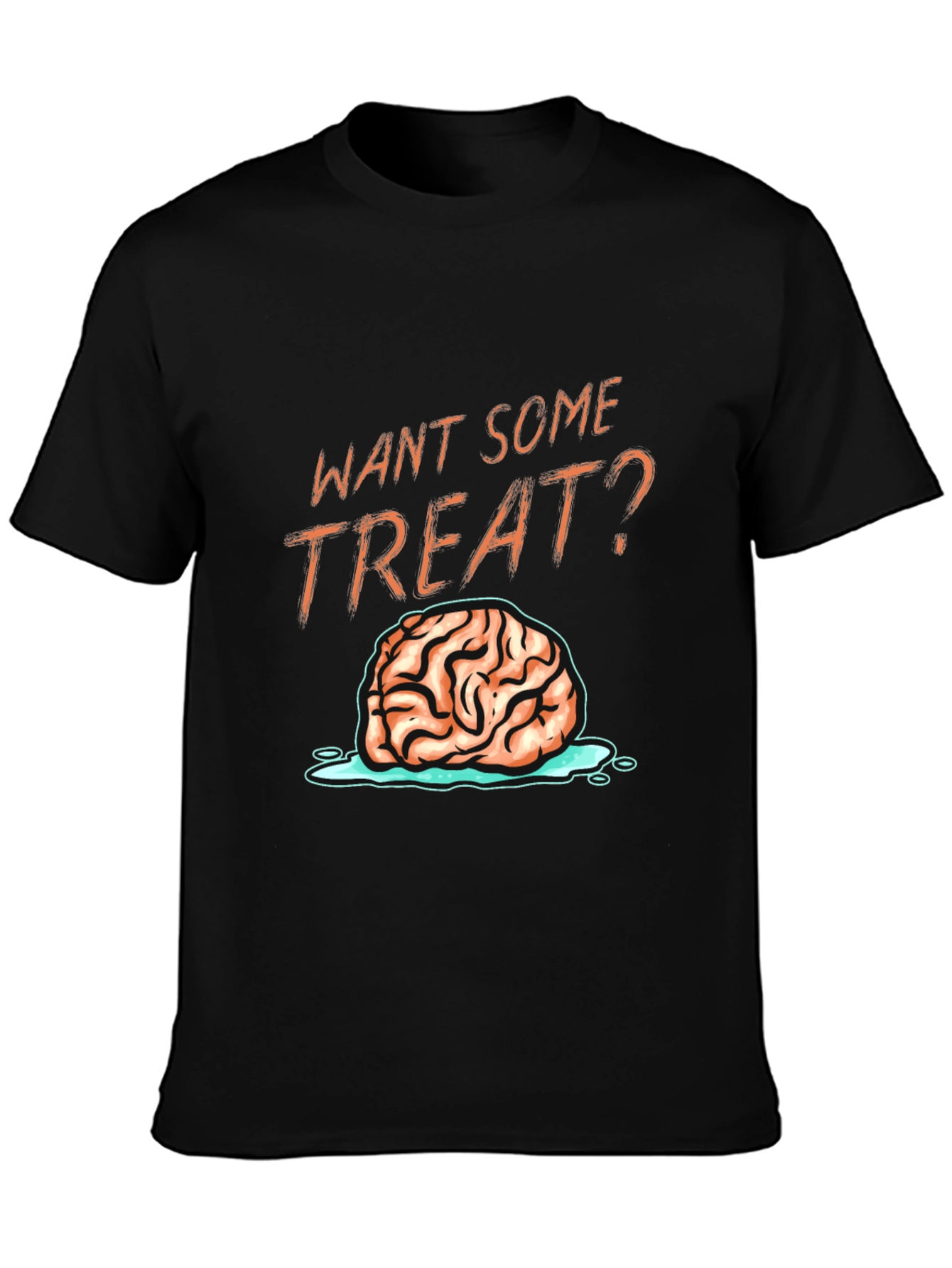 Want Some Treat? Brain Graphic T-Shirt