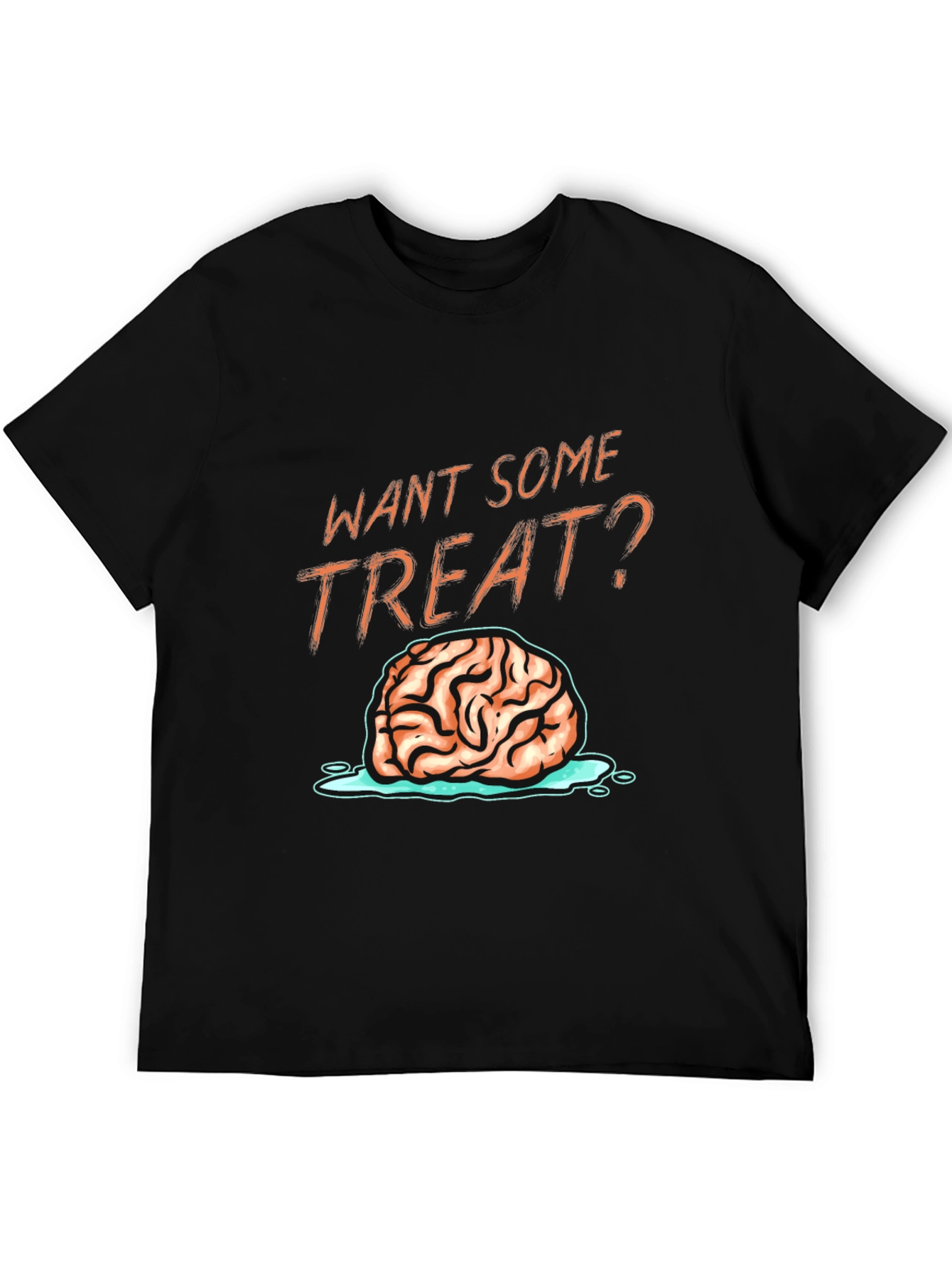 Want Some Treat? Brain Graphic T-Shirt