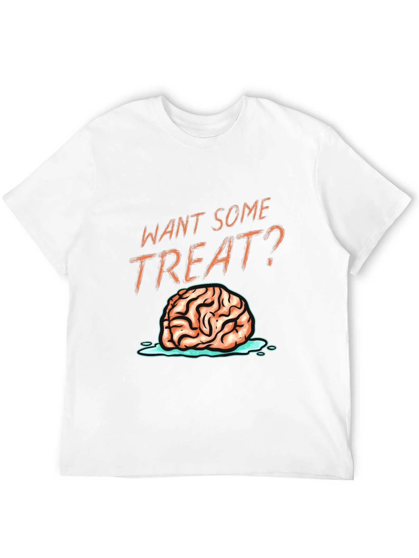 Want Some Treat? Brain Graphic T-Shirt