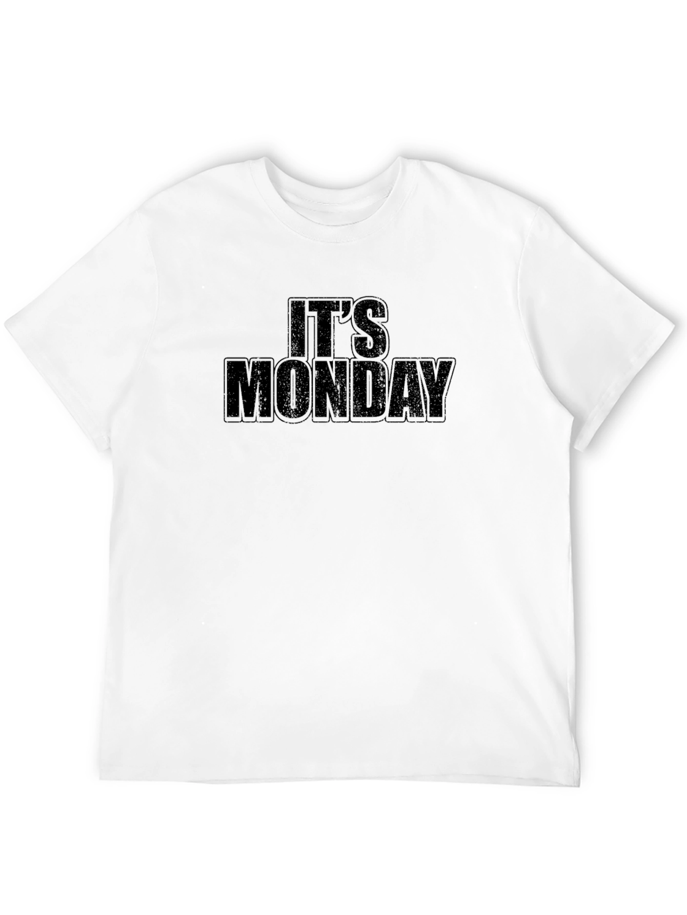 Its Monday Graphic Tee - Black Casual T-Shirt