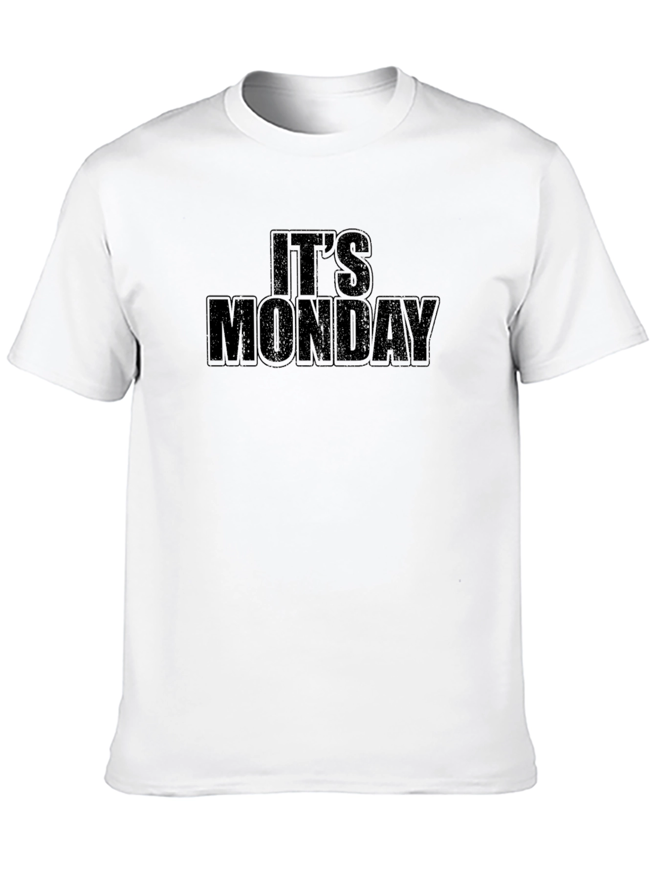 Its Monday Graphic Tee - Black Casual T-Shirt