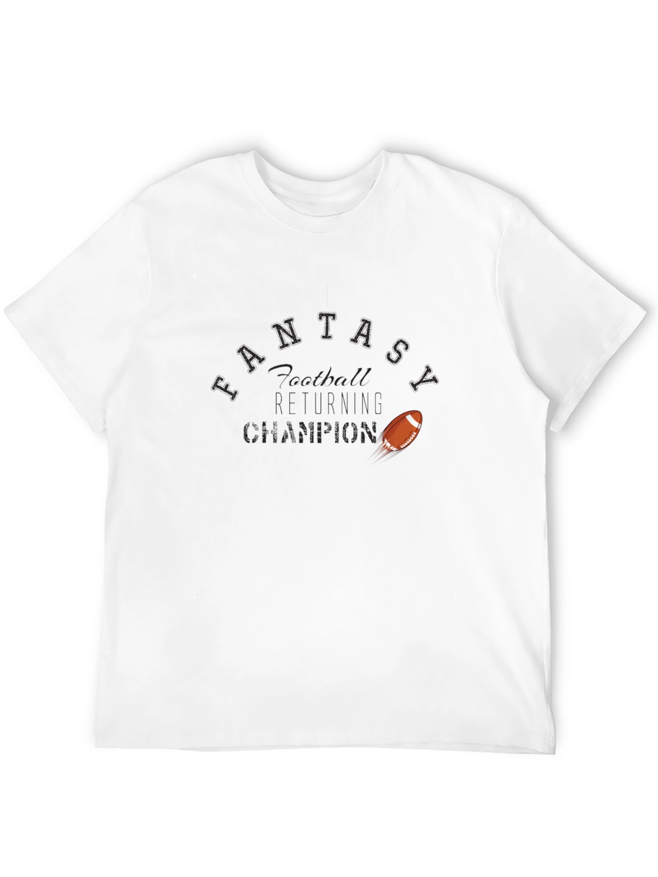 Fantasy Football Champion Graphic Tee - Black