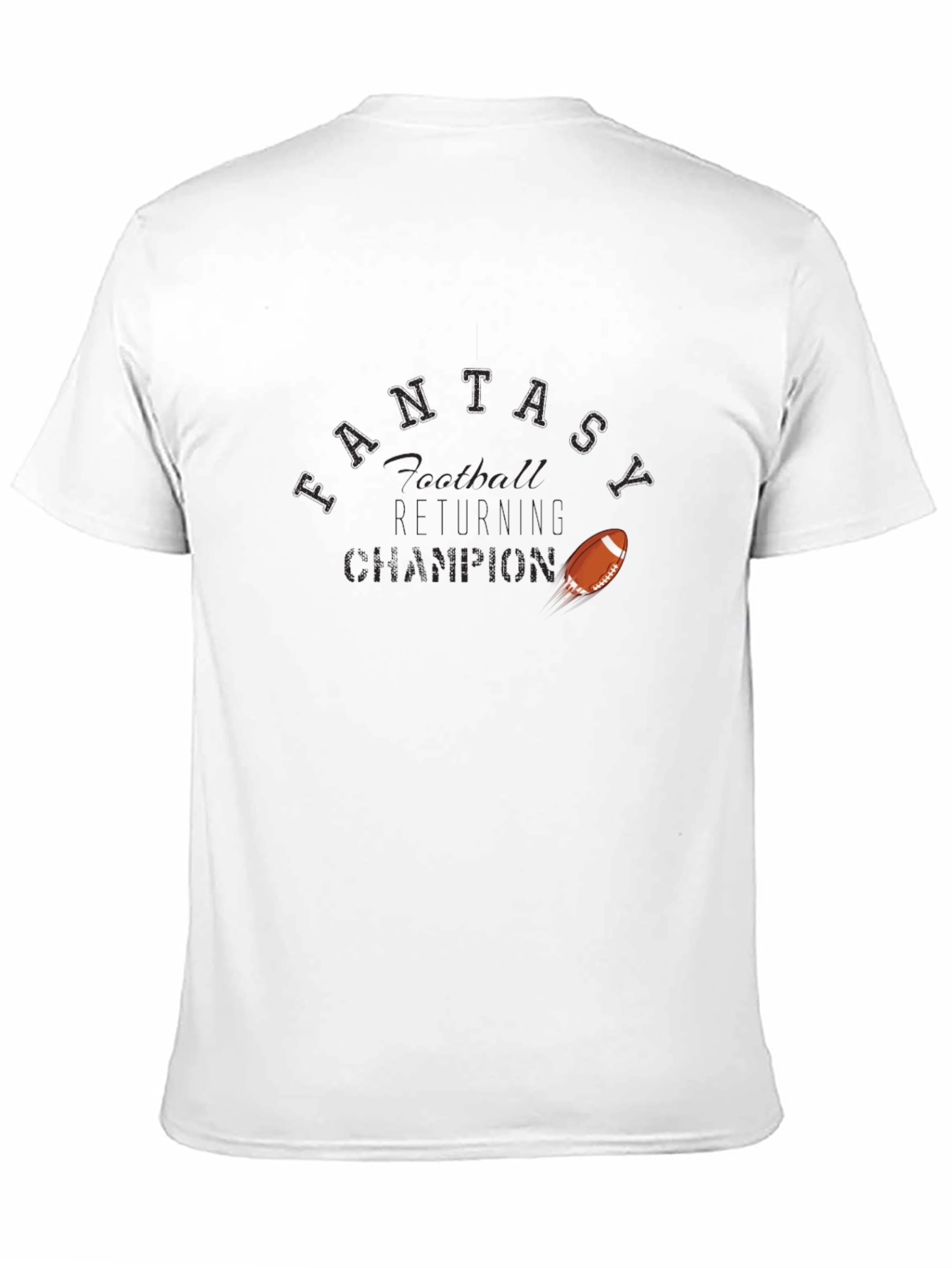 Fantasy Football Champion Graphic Tee - Black