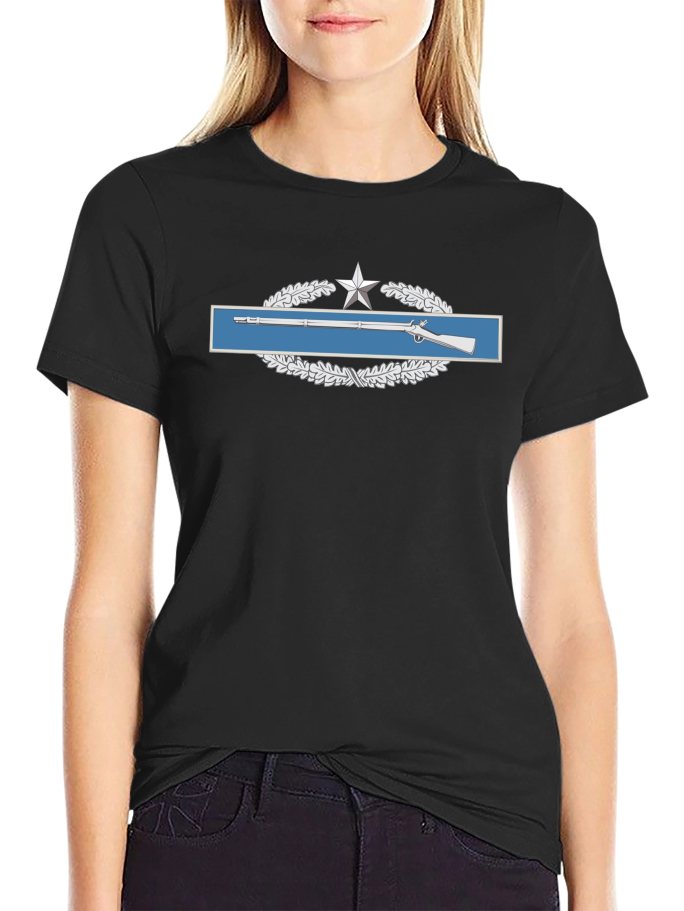 Military Sharpshooter Badge Graphic T-Shirt