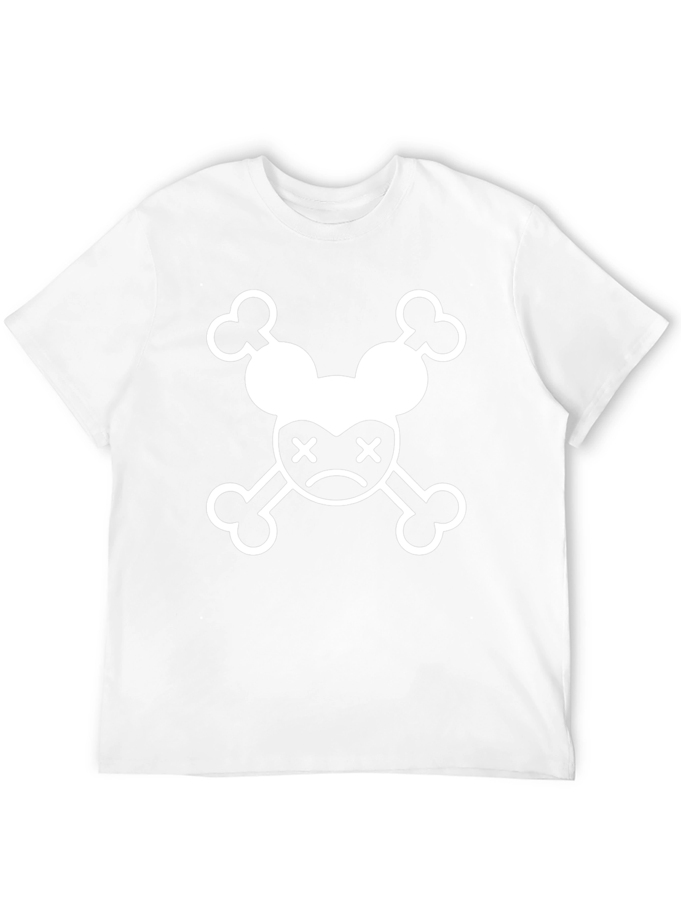 Mickey Skull Graphic Tee - Black Cotton T-Shirt