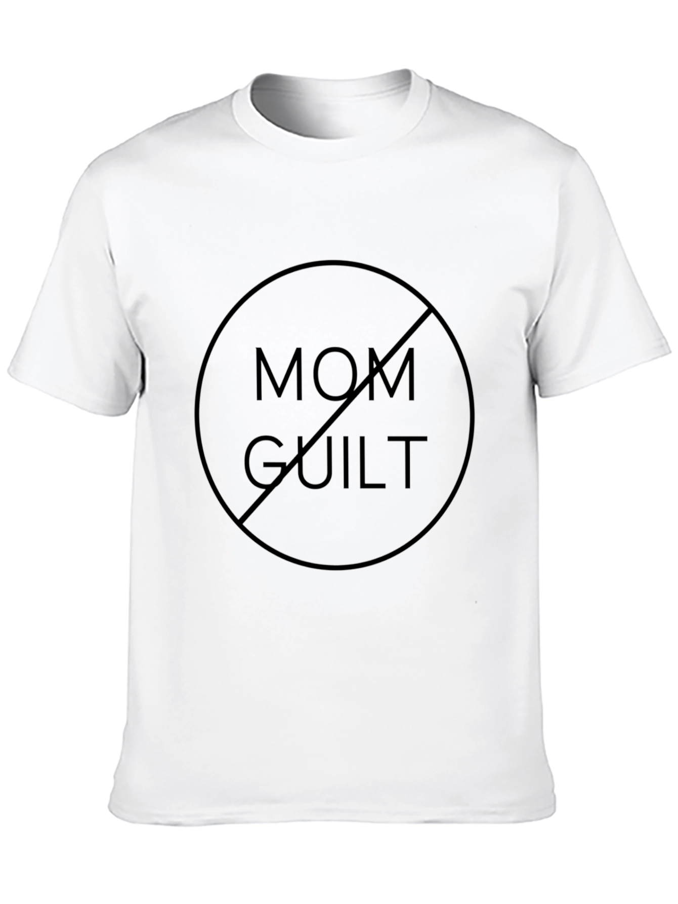 No Mom Guilt T-Shirt - Relaxed Fit Black Tee