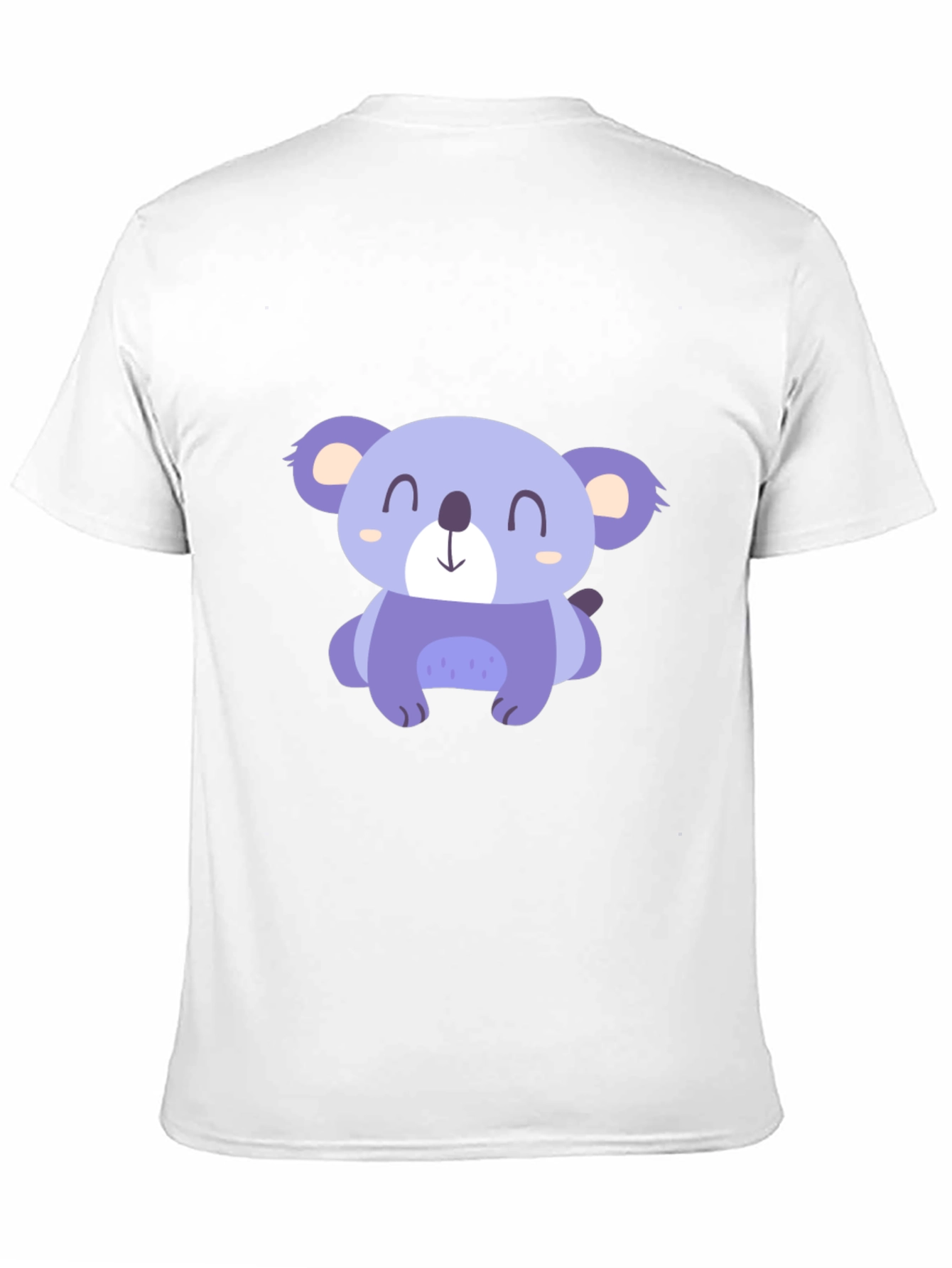 Cute Koala Graphic Tee - Casual Black T-Shirt