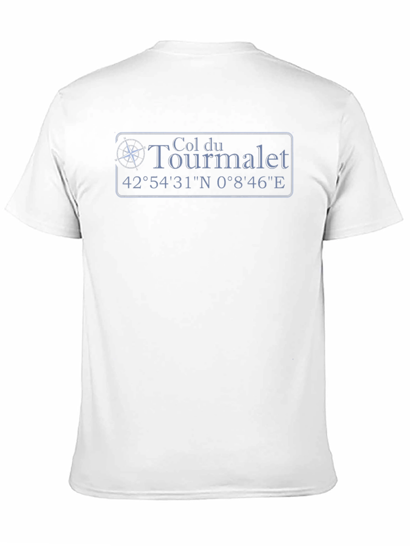 Col du Tourmalet Coordinates Black T-Shirt