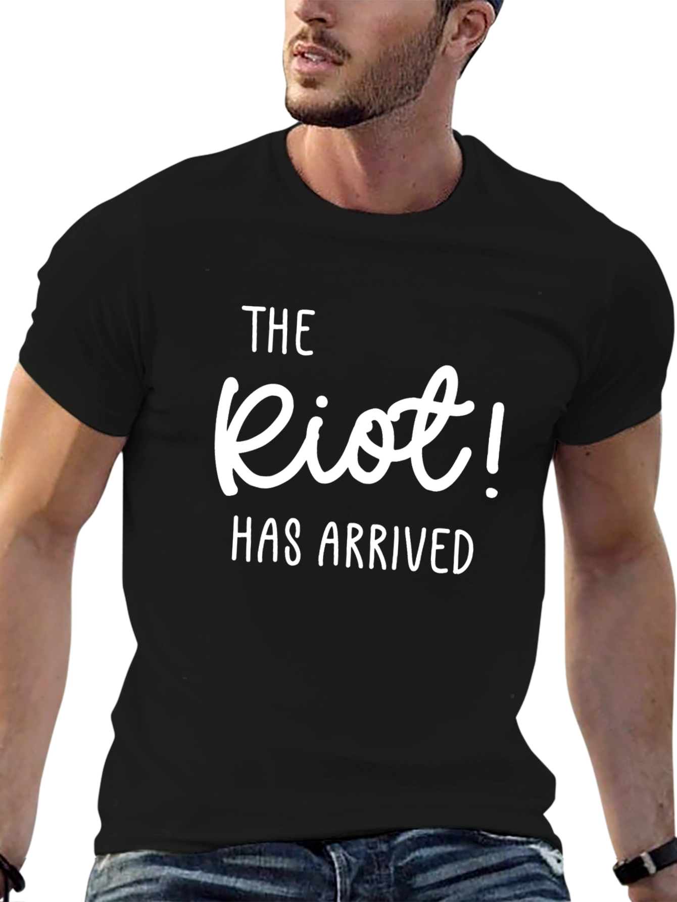 The Riot! Has Arrived Black T-Shirt