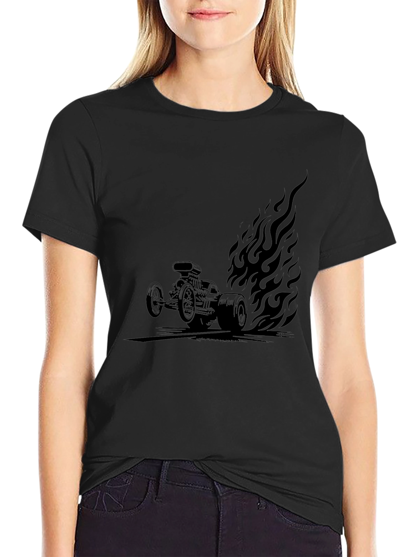 Black Hot Rod Graphic Tee