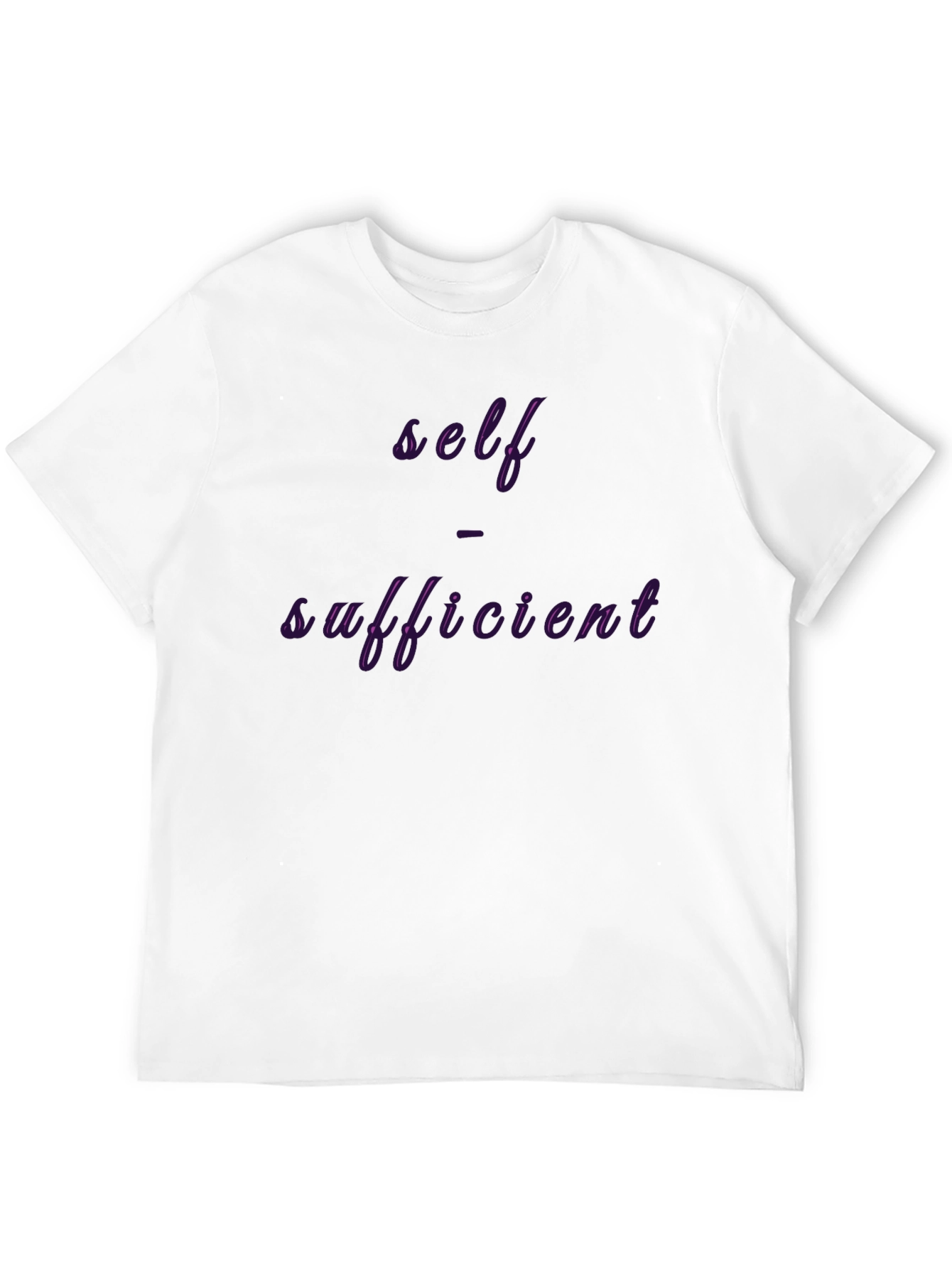 Self Sufficient Graphic Print Tee - Black