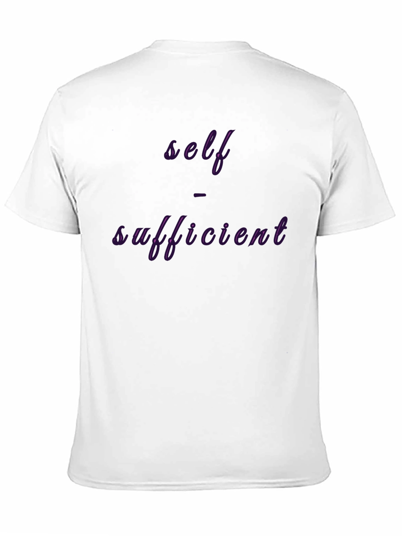 Self Sufficient Graphic Print Tee - Black