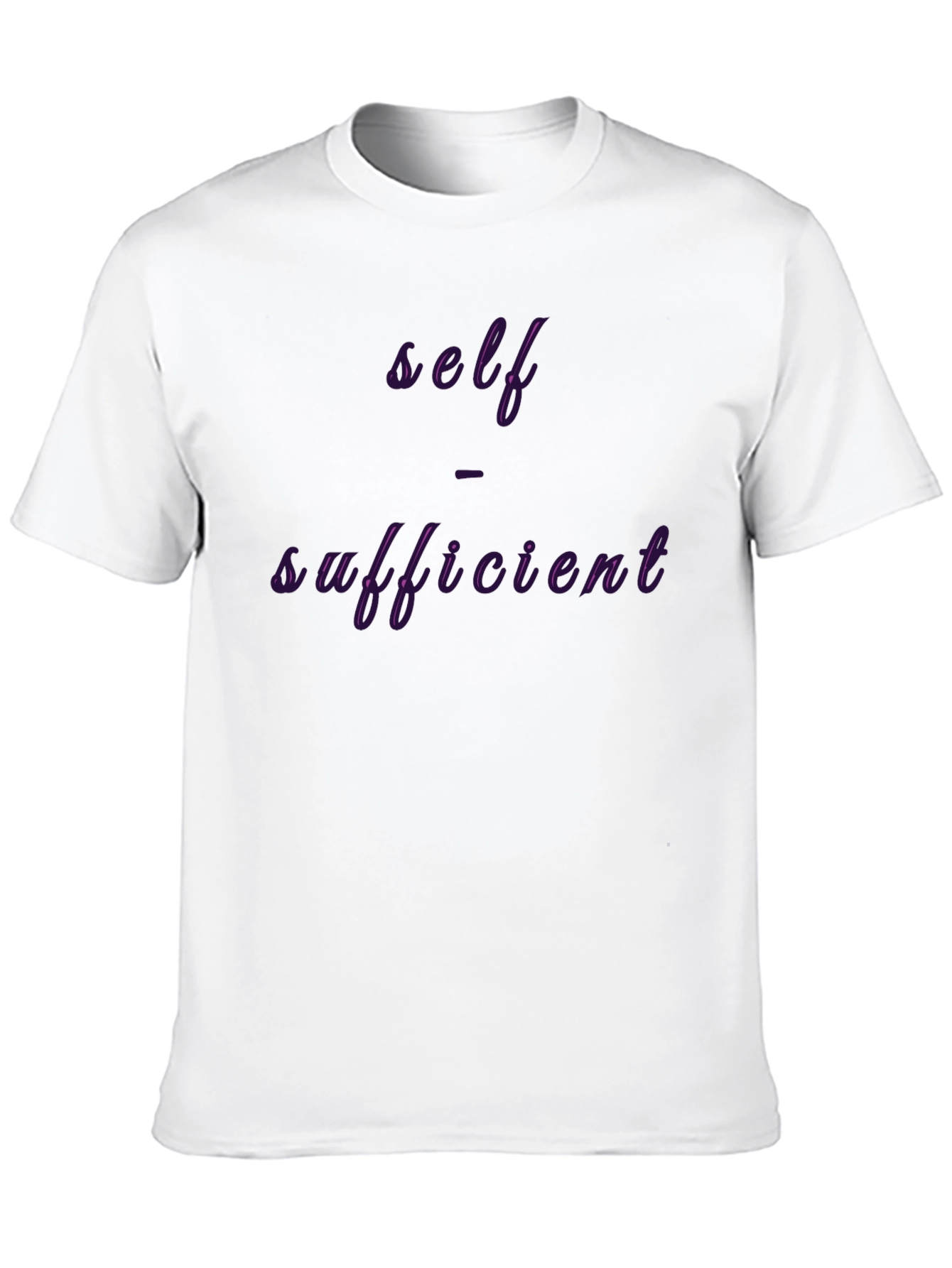 Self Sufficient Graphic Print Tee - Black
