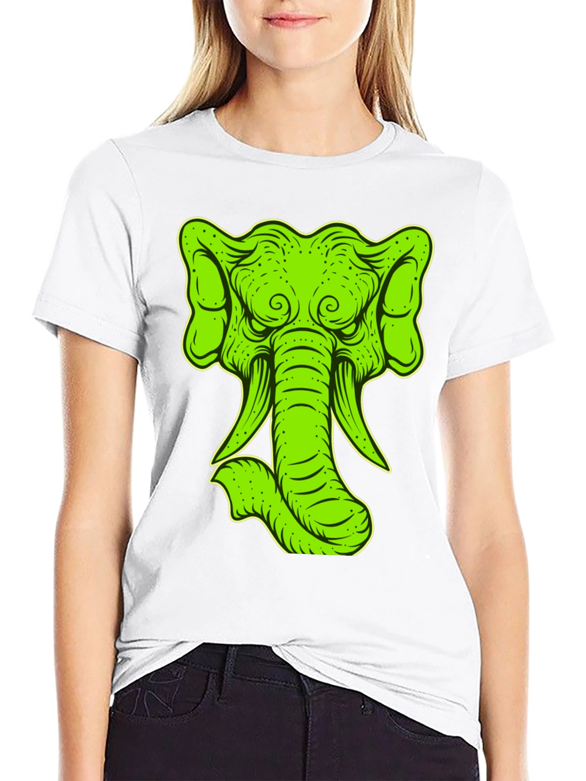 Elephant Graphic Tee - Black T-Shirt