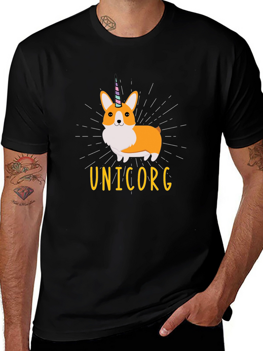 Unicorg T-Shirt: Cute Corgi Unicorn Graphic Tee