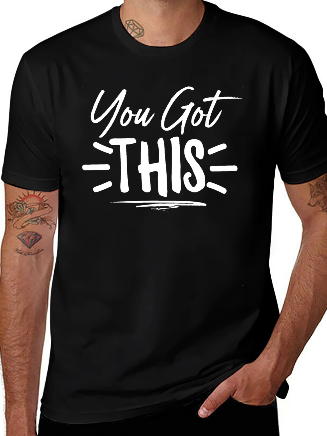 You Got This Motivational Black T-Shirt