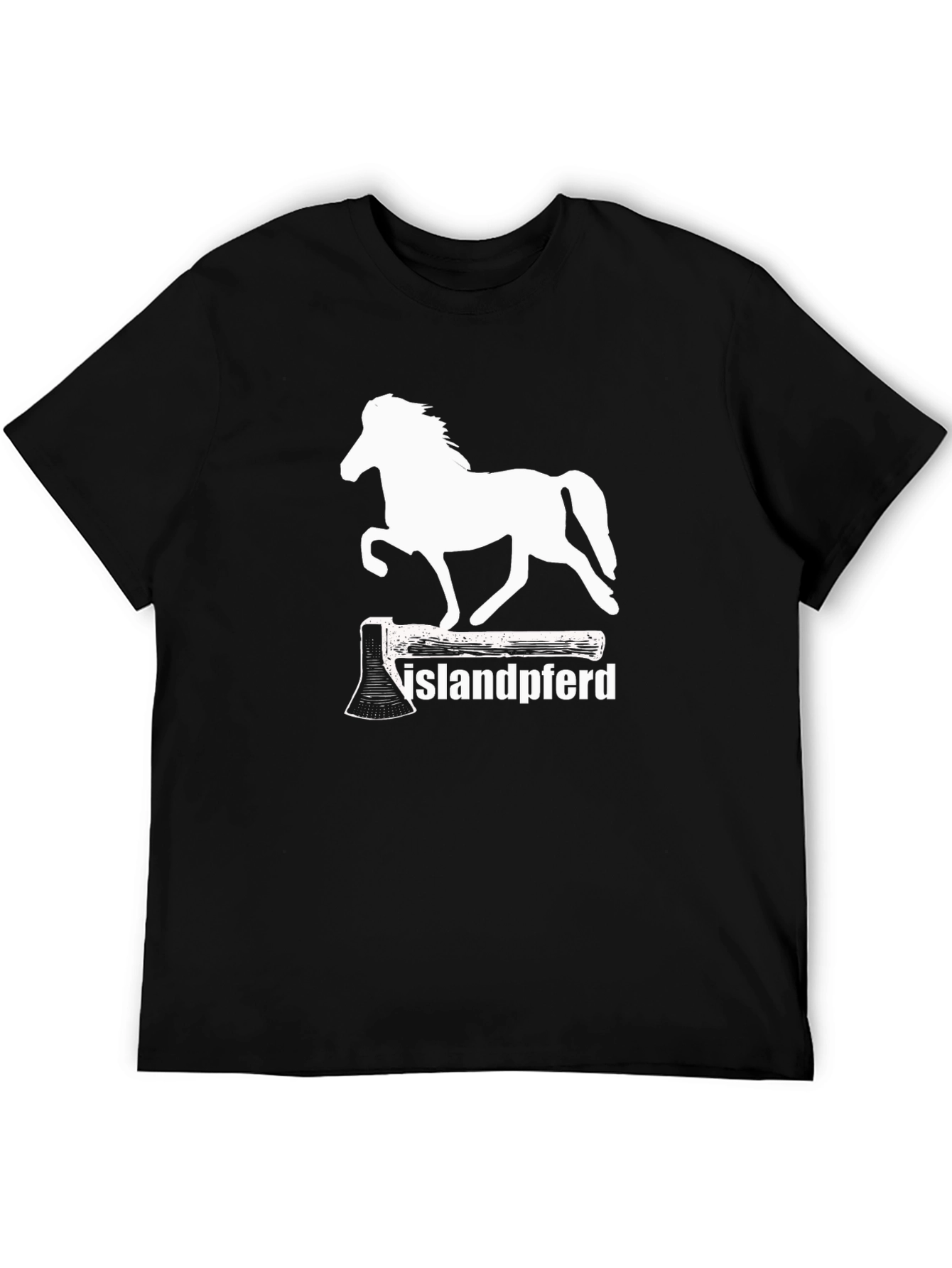 Islandpferd T-Shirt - Axe & Horse Graphic Tee