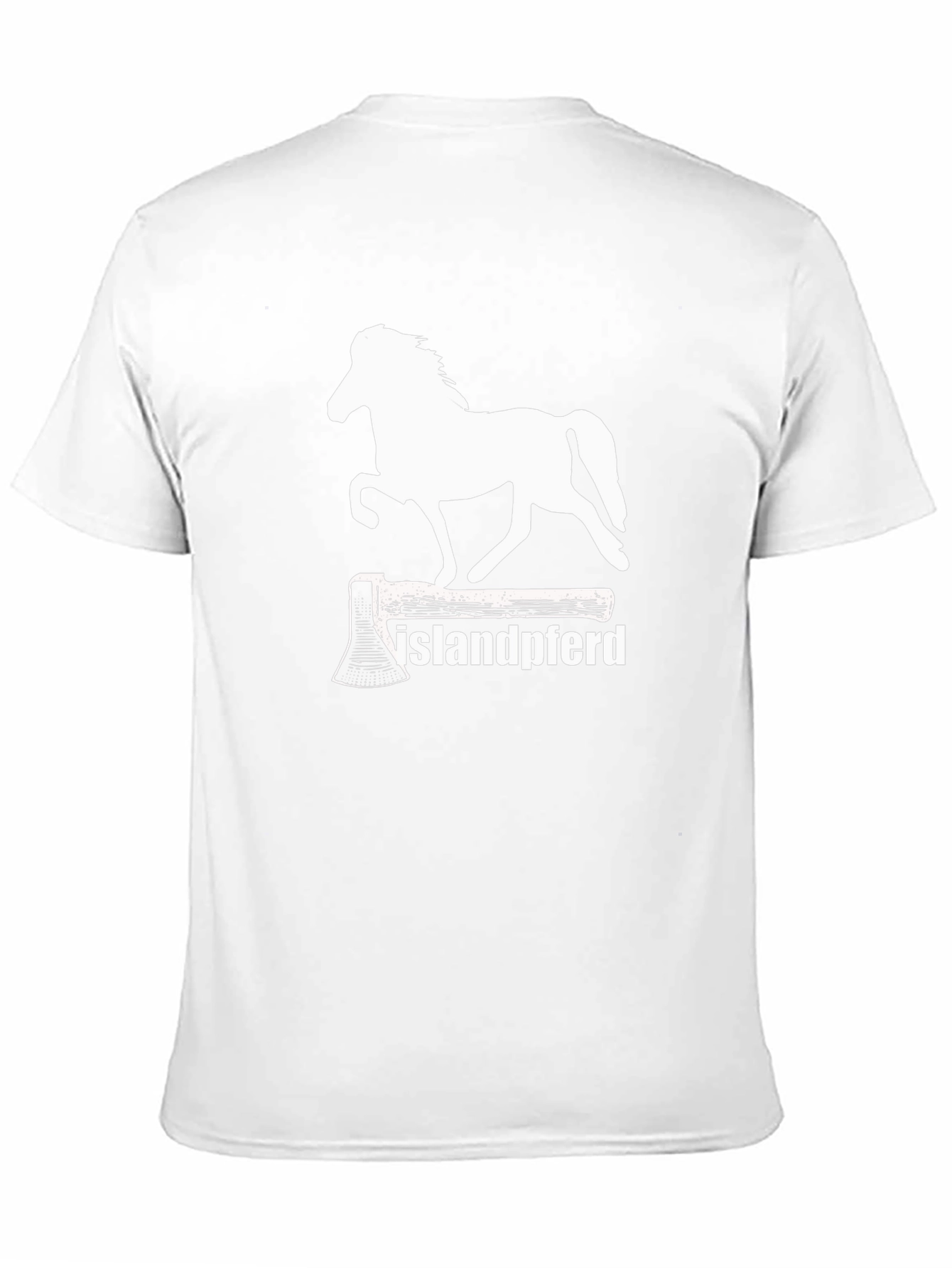 Islandpferd T-Shirt - Axe & Horse Graphic Tee