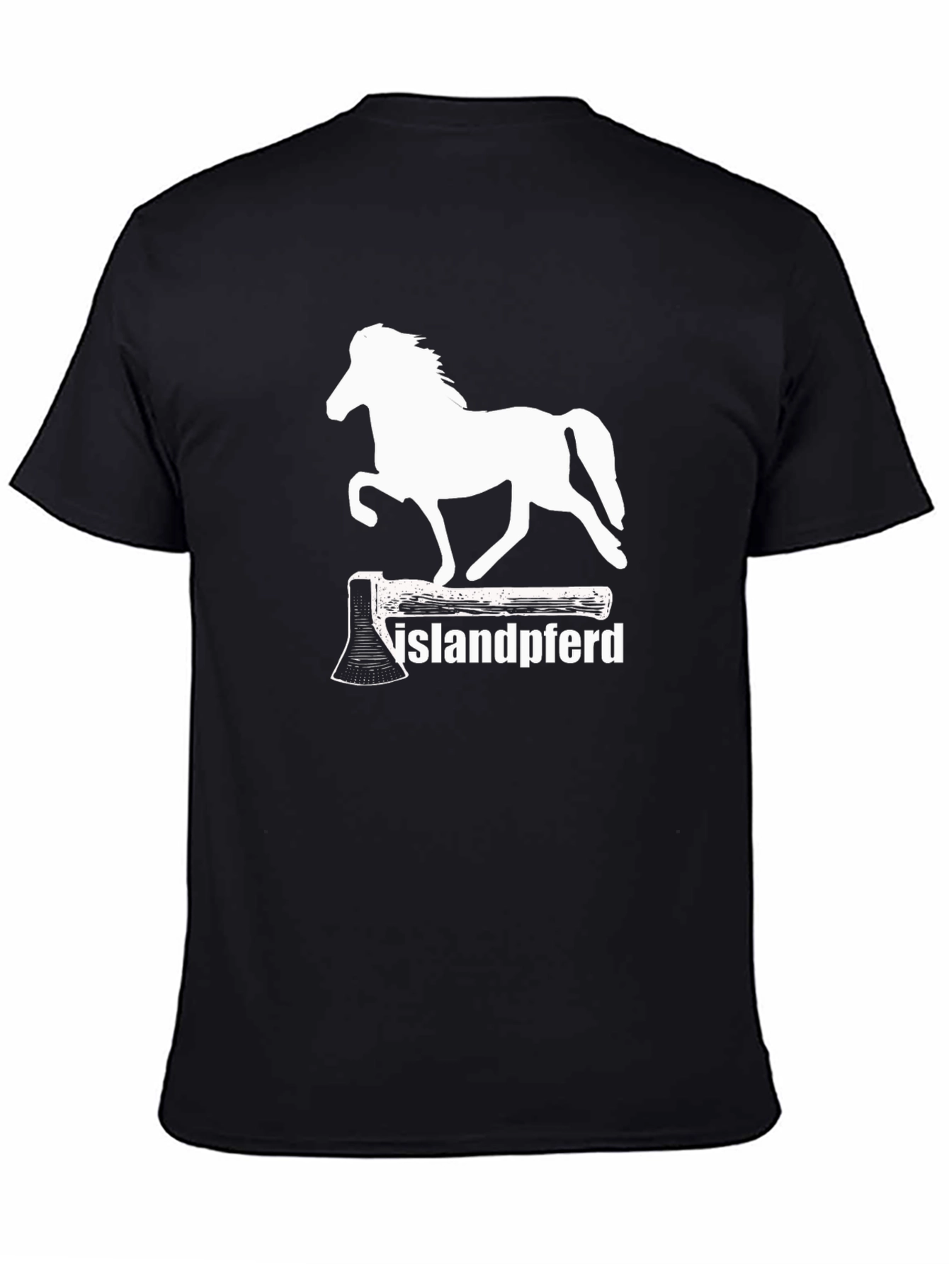 Islandpferd T-Shirt - Axe & Horse Graphic Tee