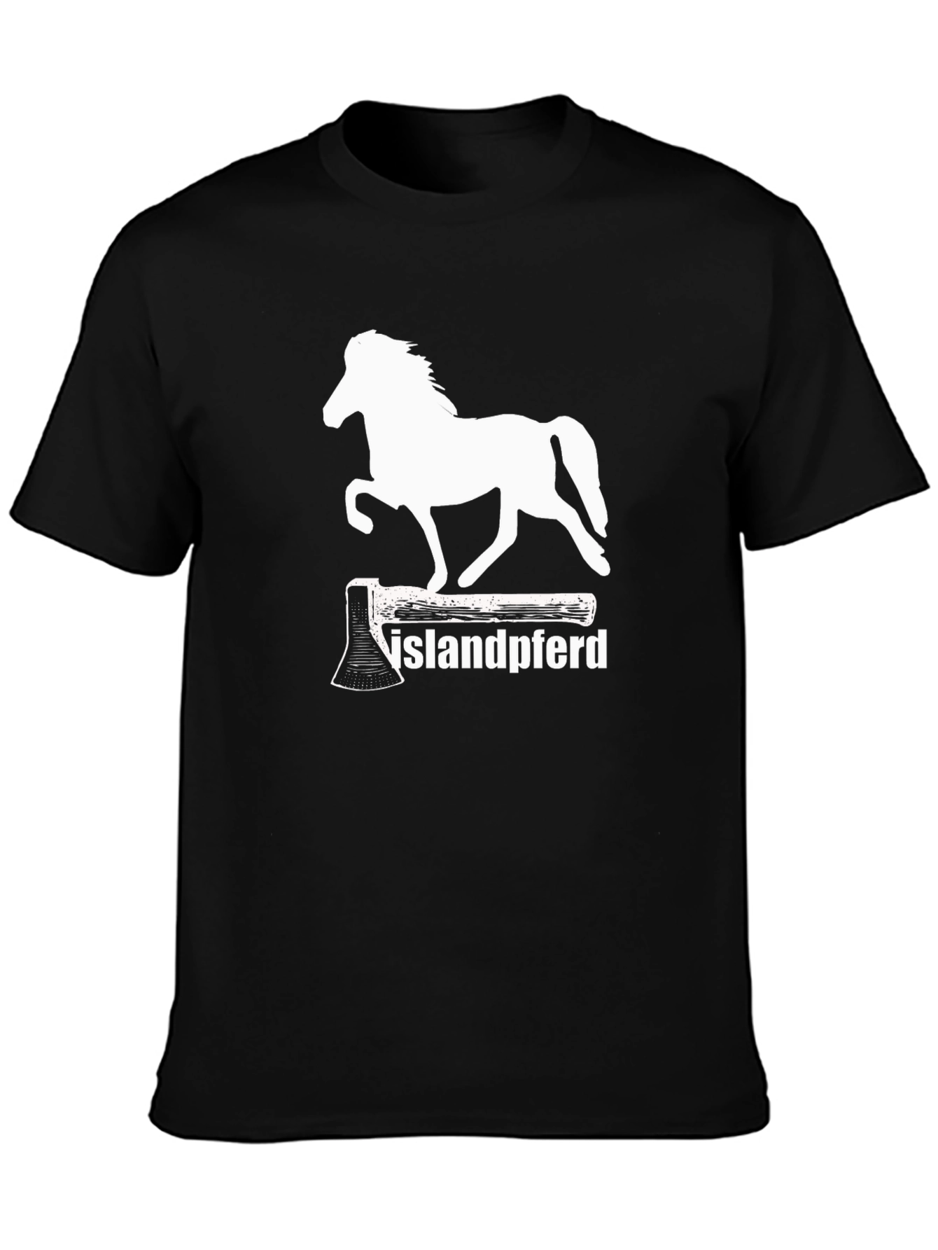 Islandpferd T-Shirt - Axe & Horse Graphic Tee
