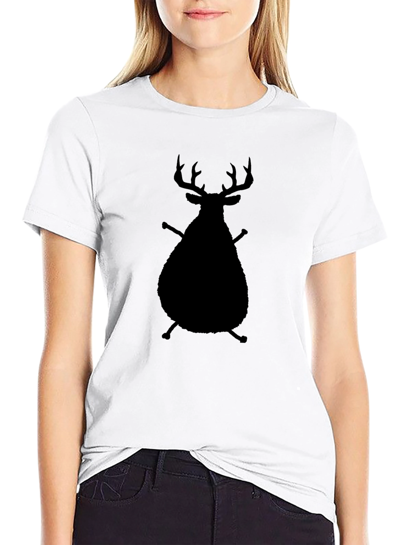 Silhouette Deer & Sticks Graphic Tee
