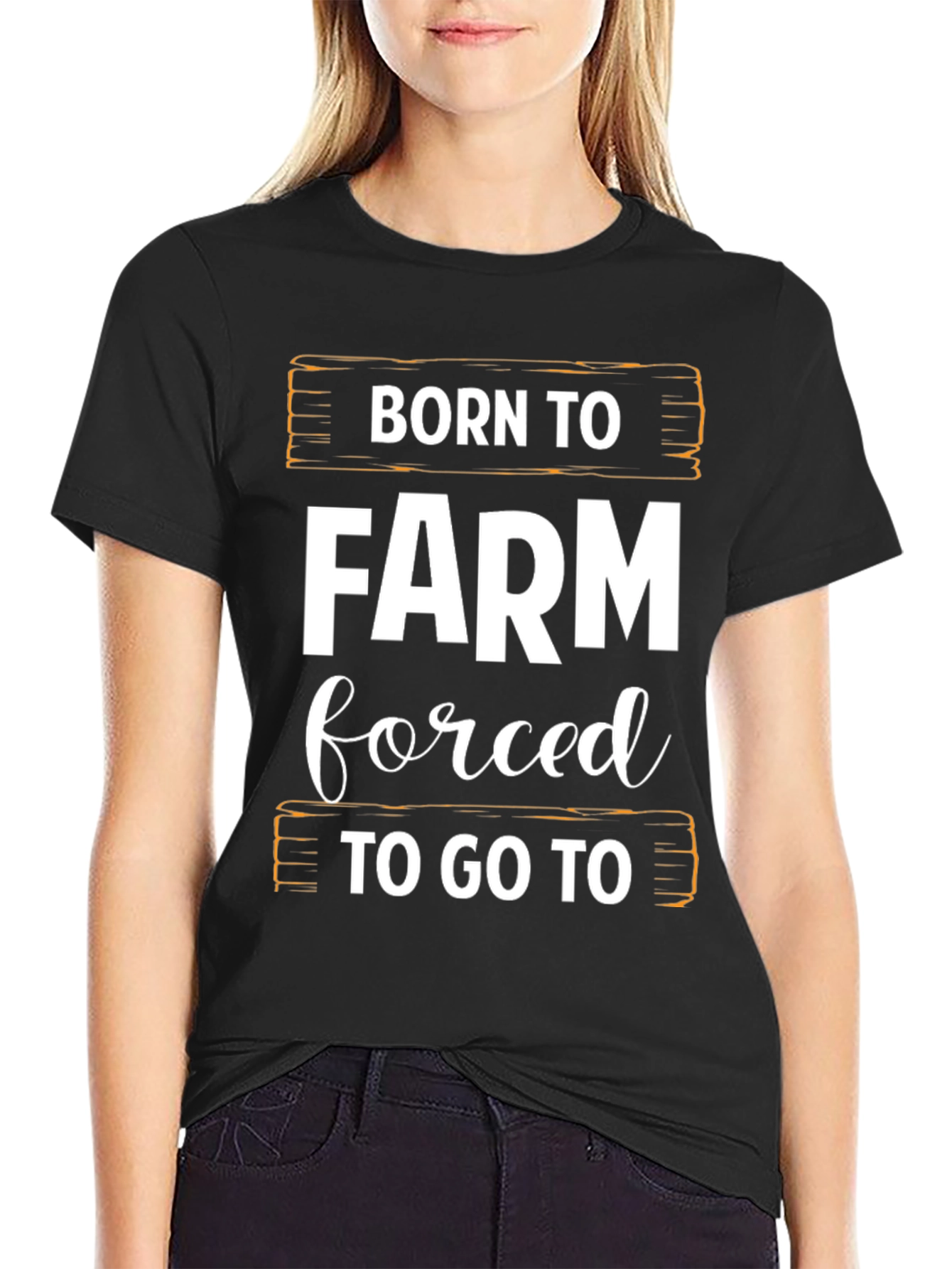 Born to Farm T-Shirt - Black Cotton Tee