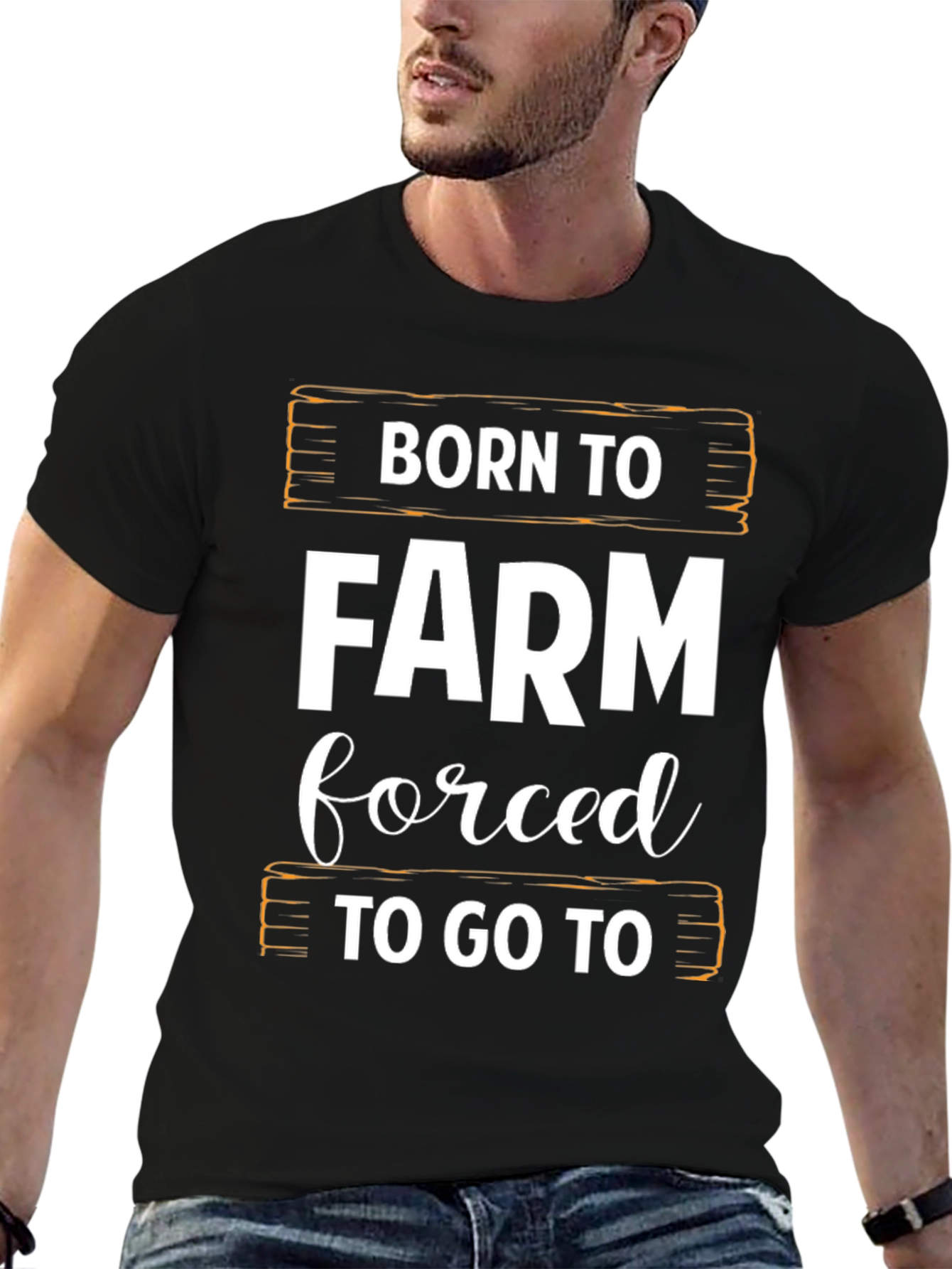 Born to Farm T-Shirt - Black Cotton Tee