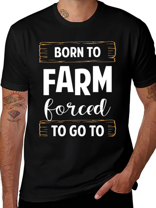 Born to Farm T-Shirt - Black Cotton Tee