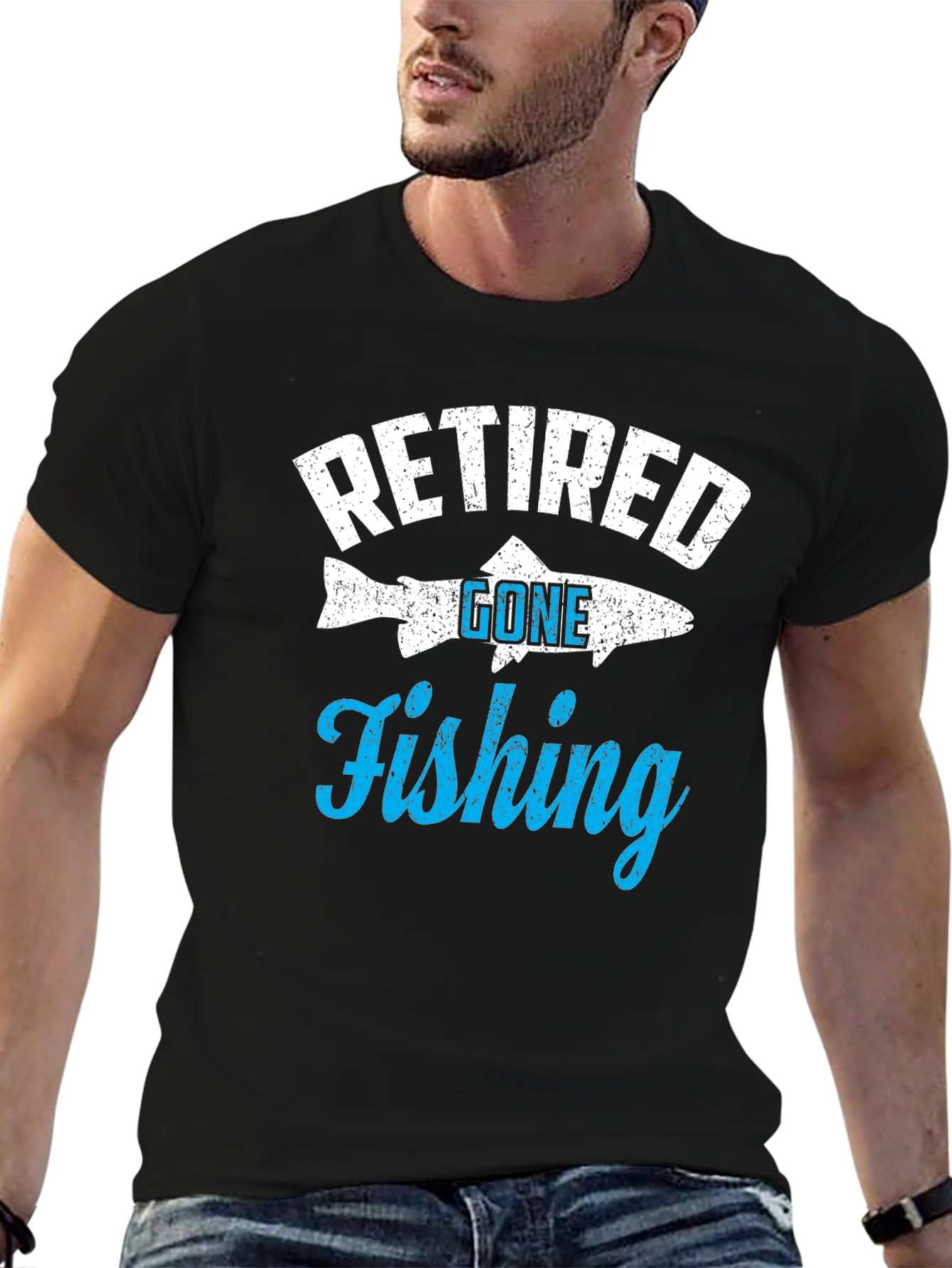 Retired Gone Fishing T-Shirt - Angler Retirement Gift