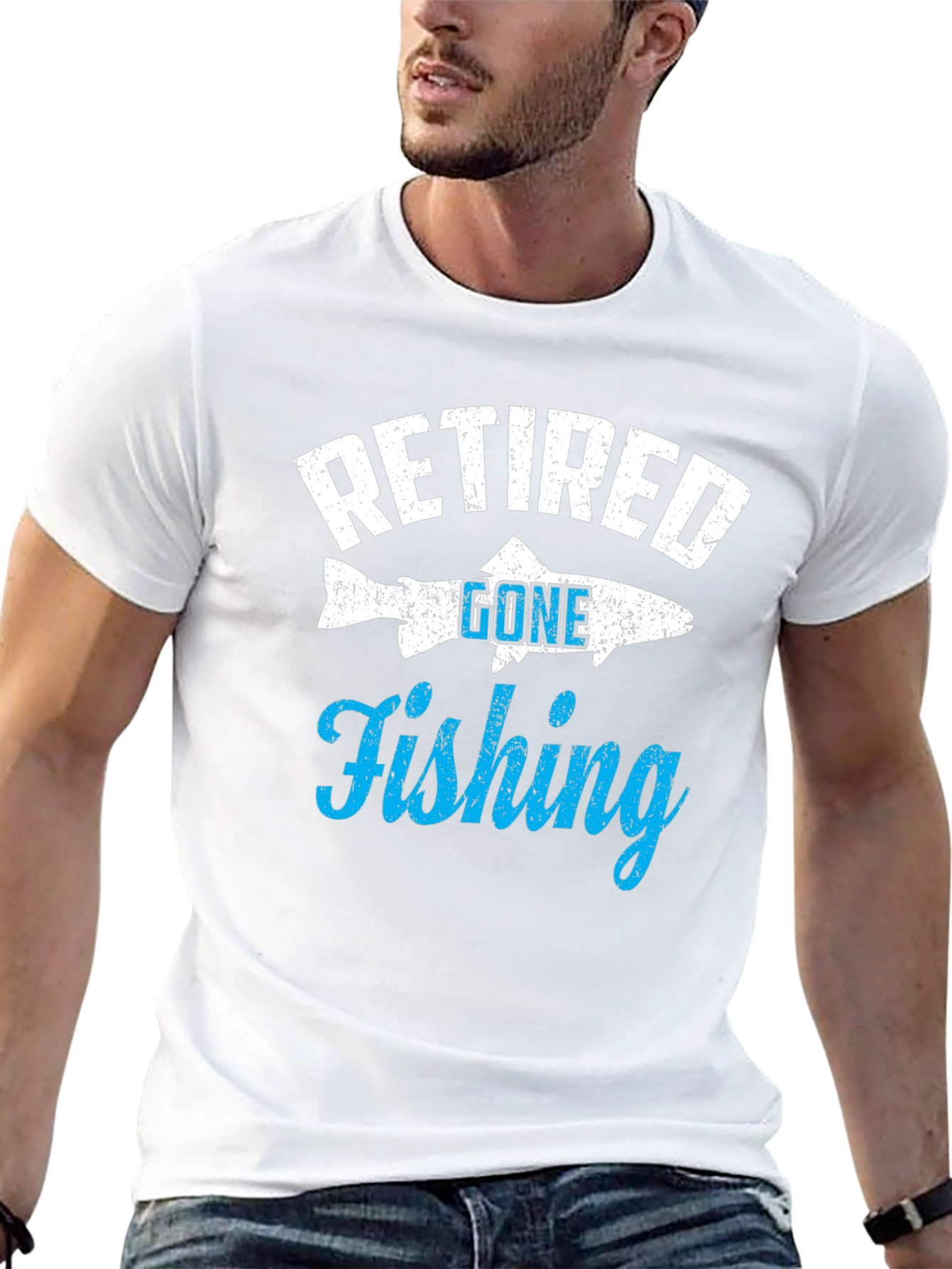 Retired Gone Fishing T-Shirt - Angler Retirement Gift