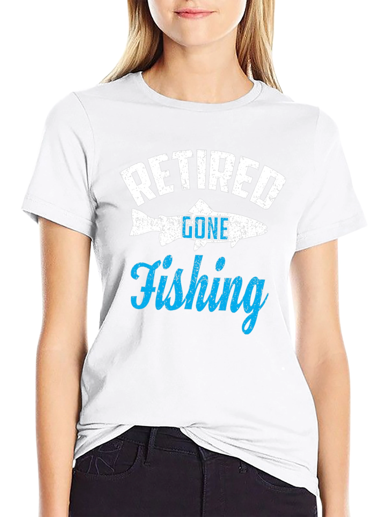 Retired Gone Fishing T-Shirt - Angler Retirement Gift