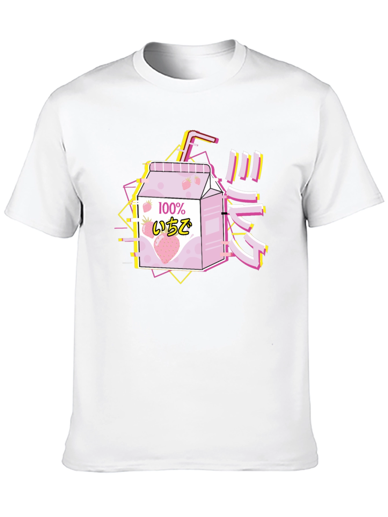 Strawberry Milk T-Shirt - Vaporwave Aesthetic