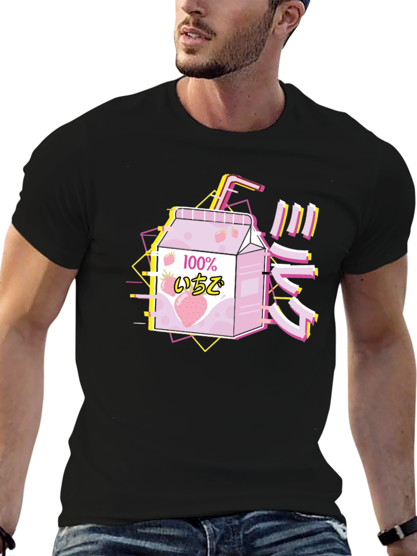 Strawberry Milk T-Shirt - Vaporwave Aesthetic
