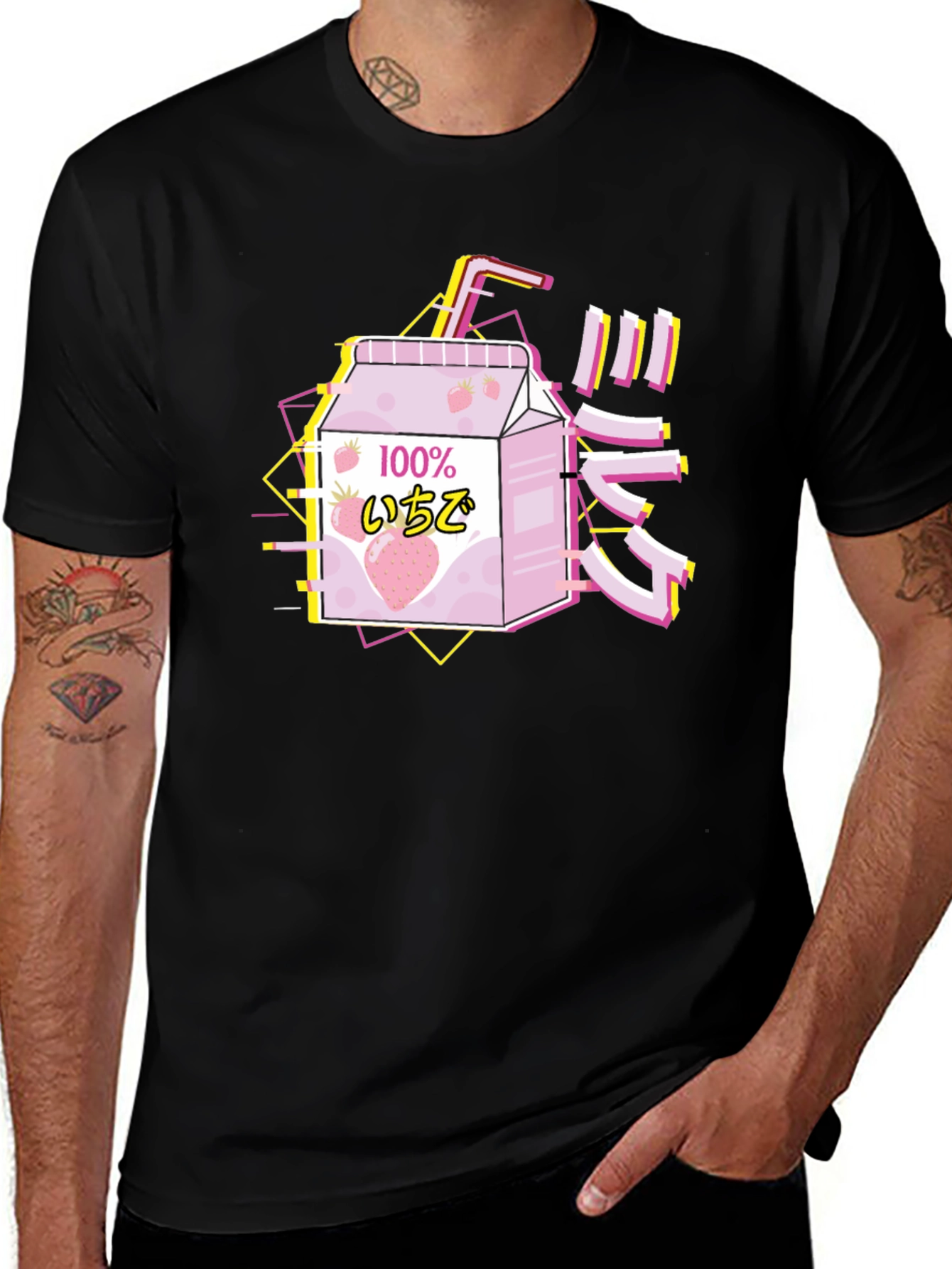Strawberry Milk T-Shirt - Vaporwave Aesthetic
