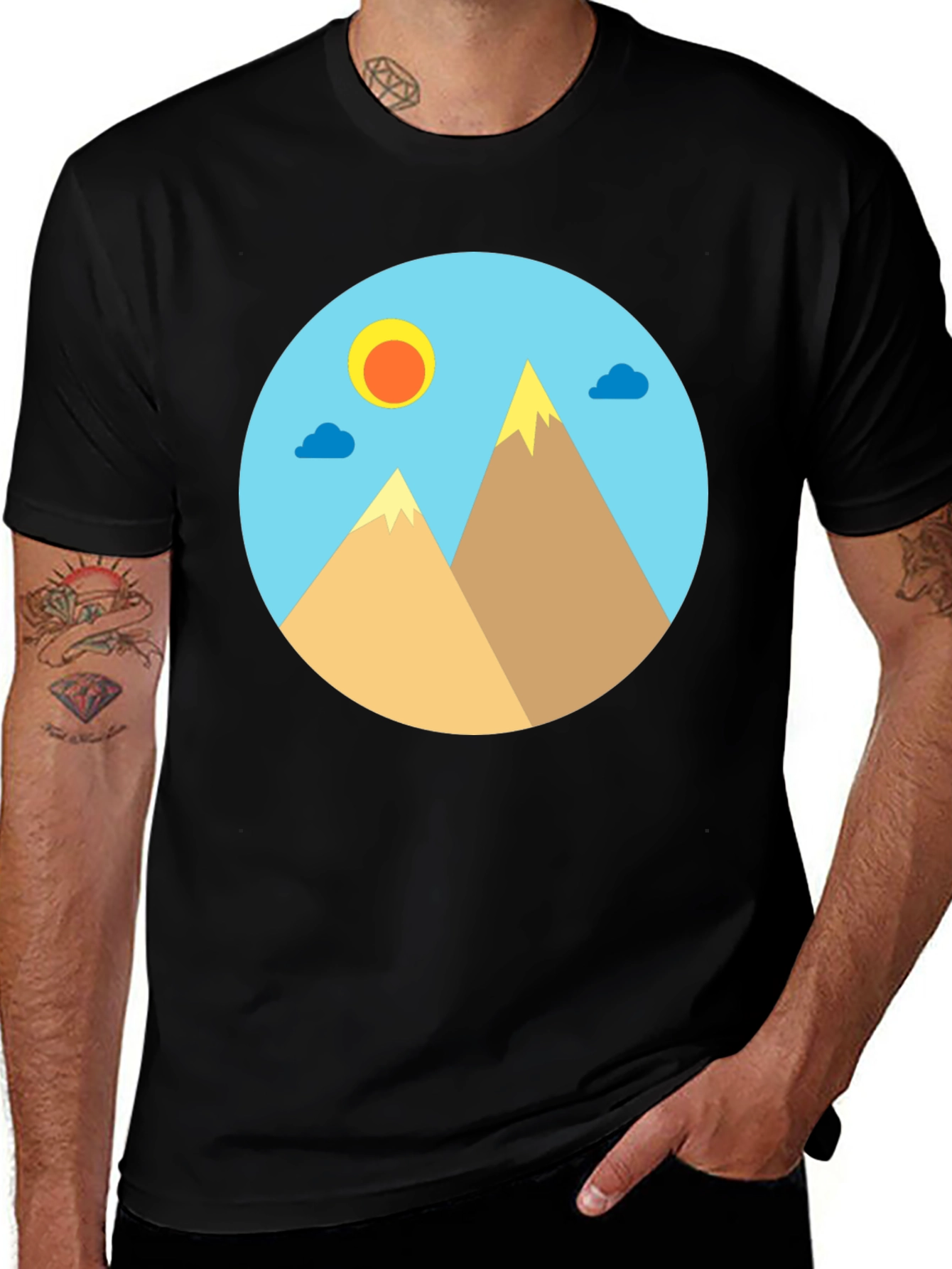 Mountain View Graphic T-Shirt - Unisex Cotton Tee