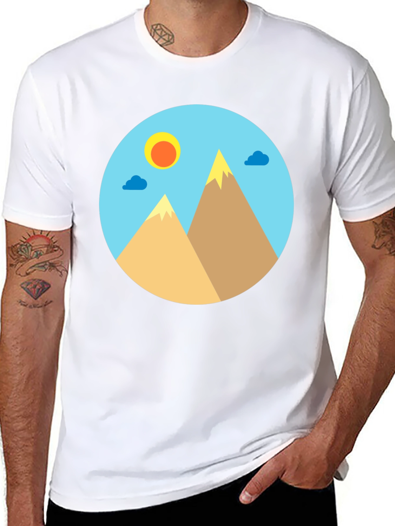 Mountain View Graphic T-Shirt - Unisex Cotton Tee