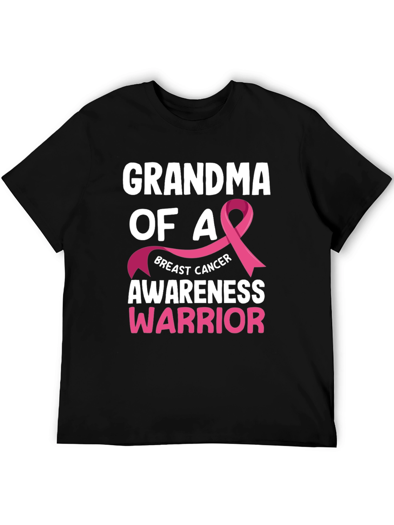 Grandma of a Warrior Breast Cancer Awareness T-Shirt