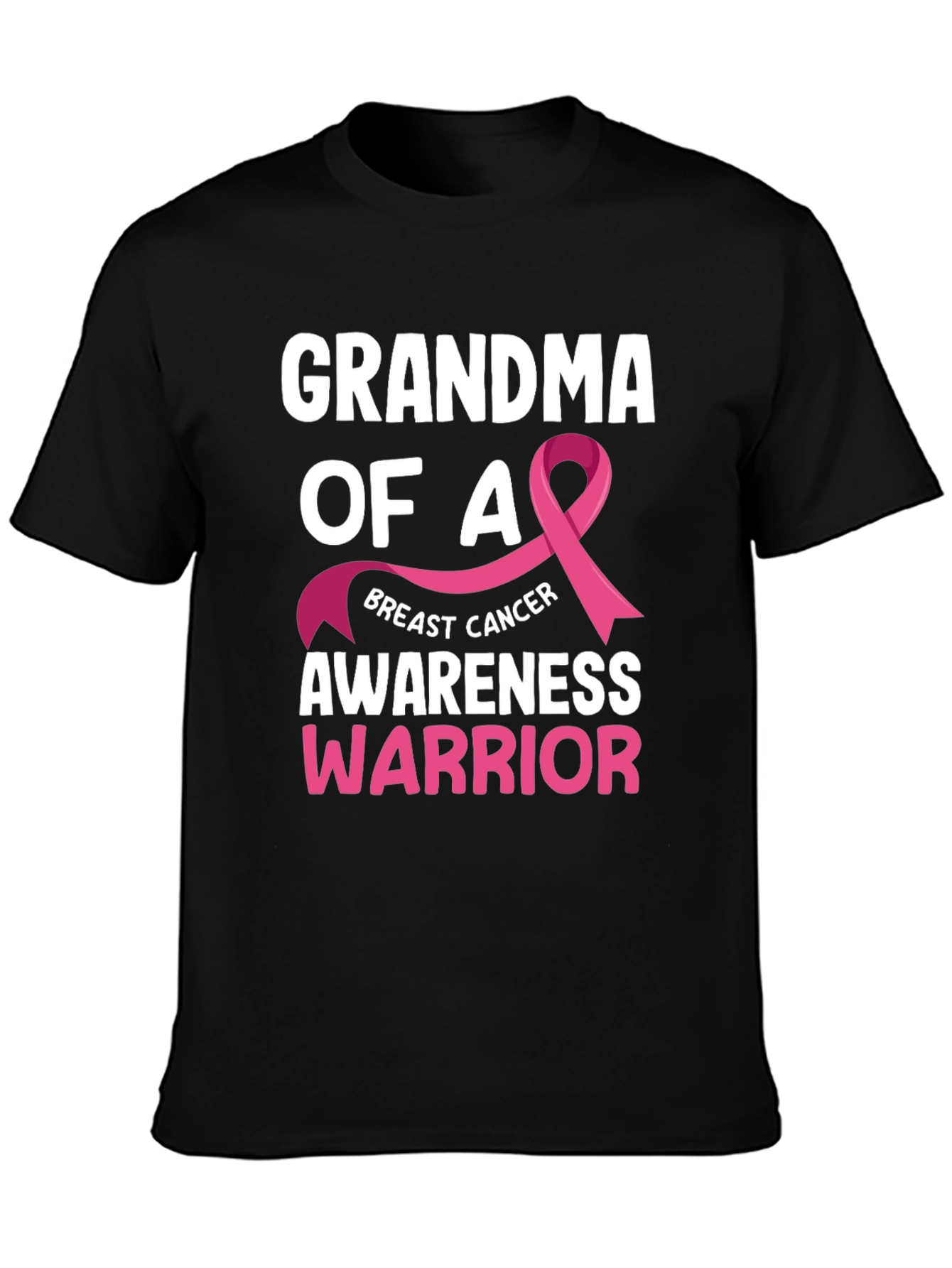 Grandma of a Warrior Breast Cancer Awareness T-Shirt
