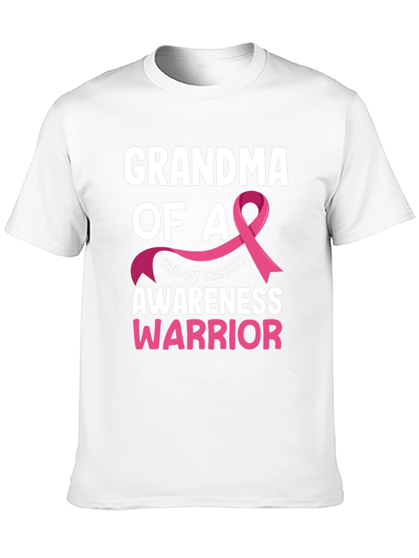 Grandma of a Warrior Breast Cancer Awareness T-Shirt