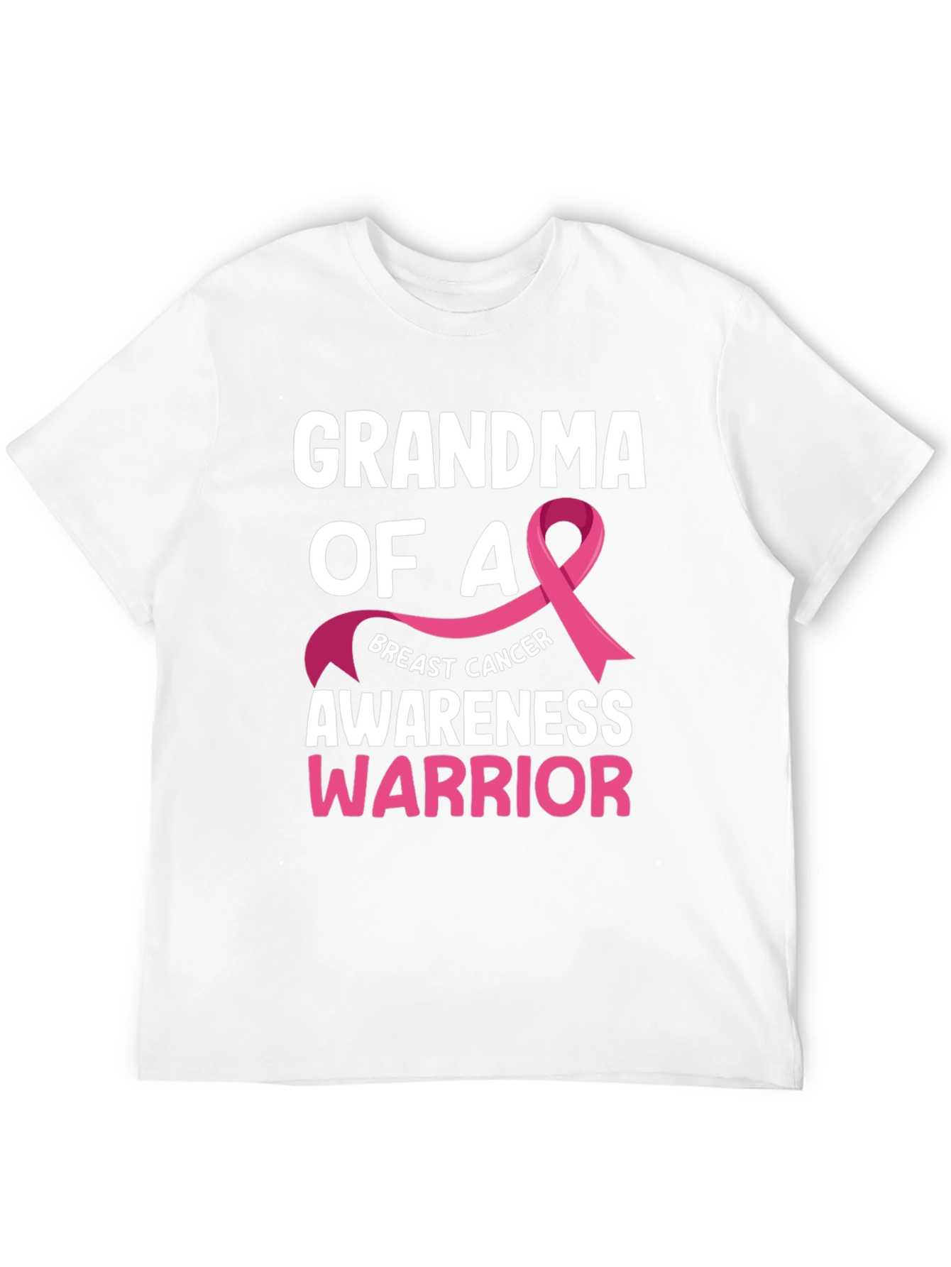 Grandma of a Warrior Breast Cancer Awareness T-Shirt